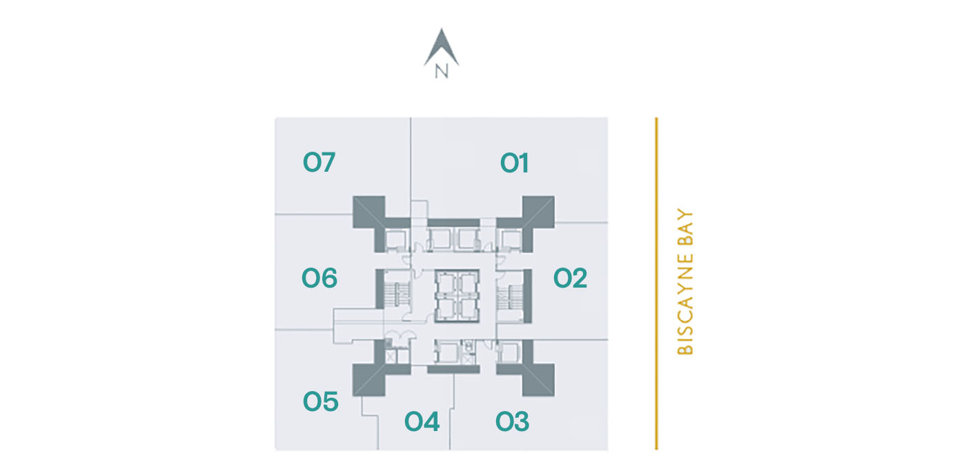 Waldorf Astoria Miami floor plate, Floor plate