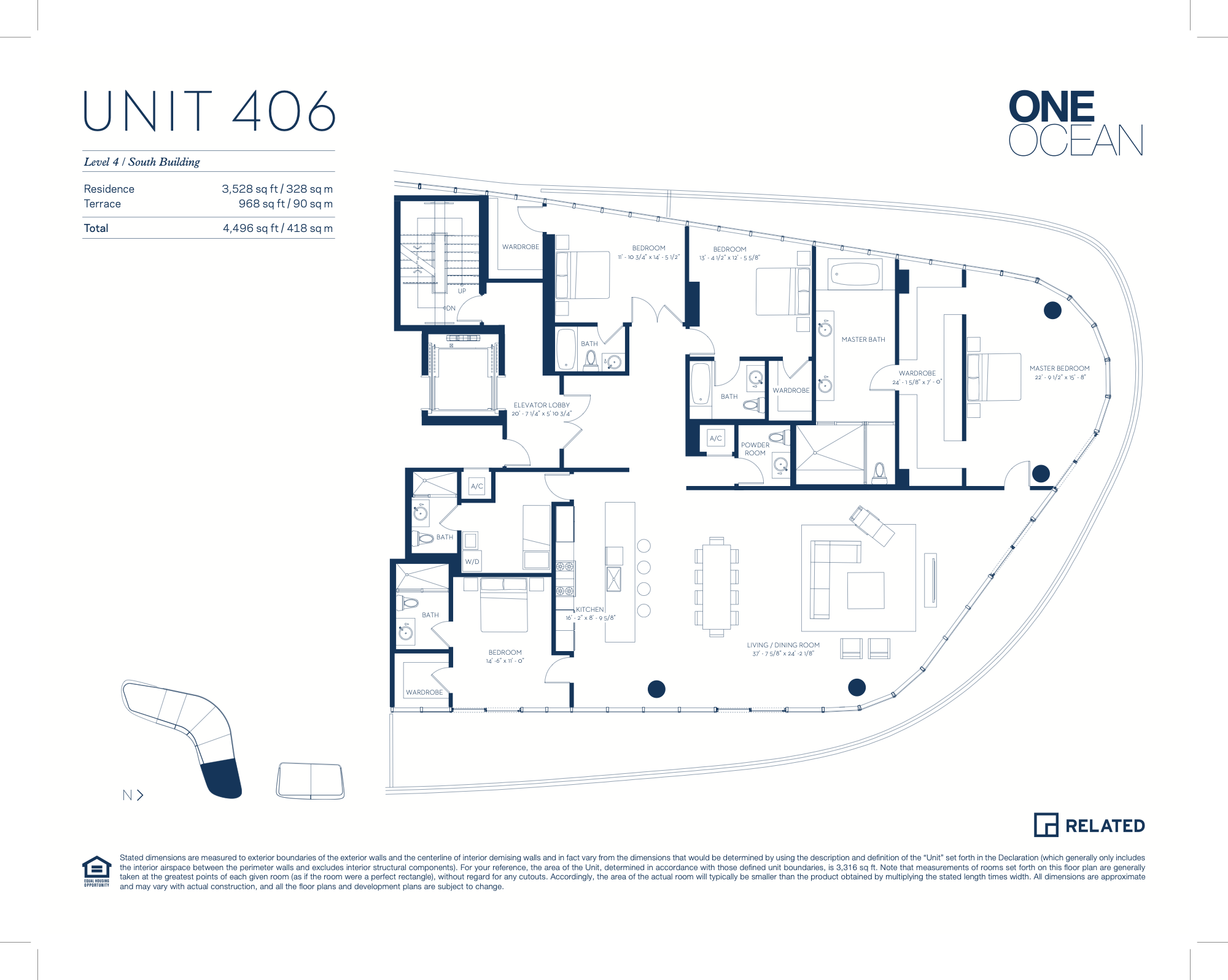 One Ocean South Beach floorplan 06a