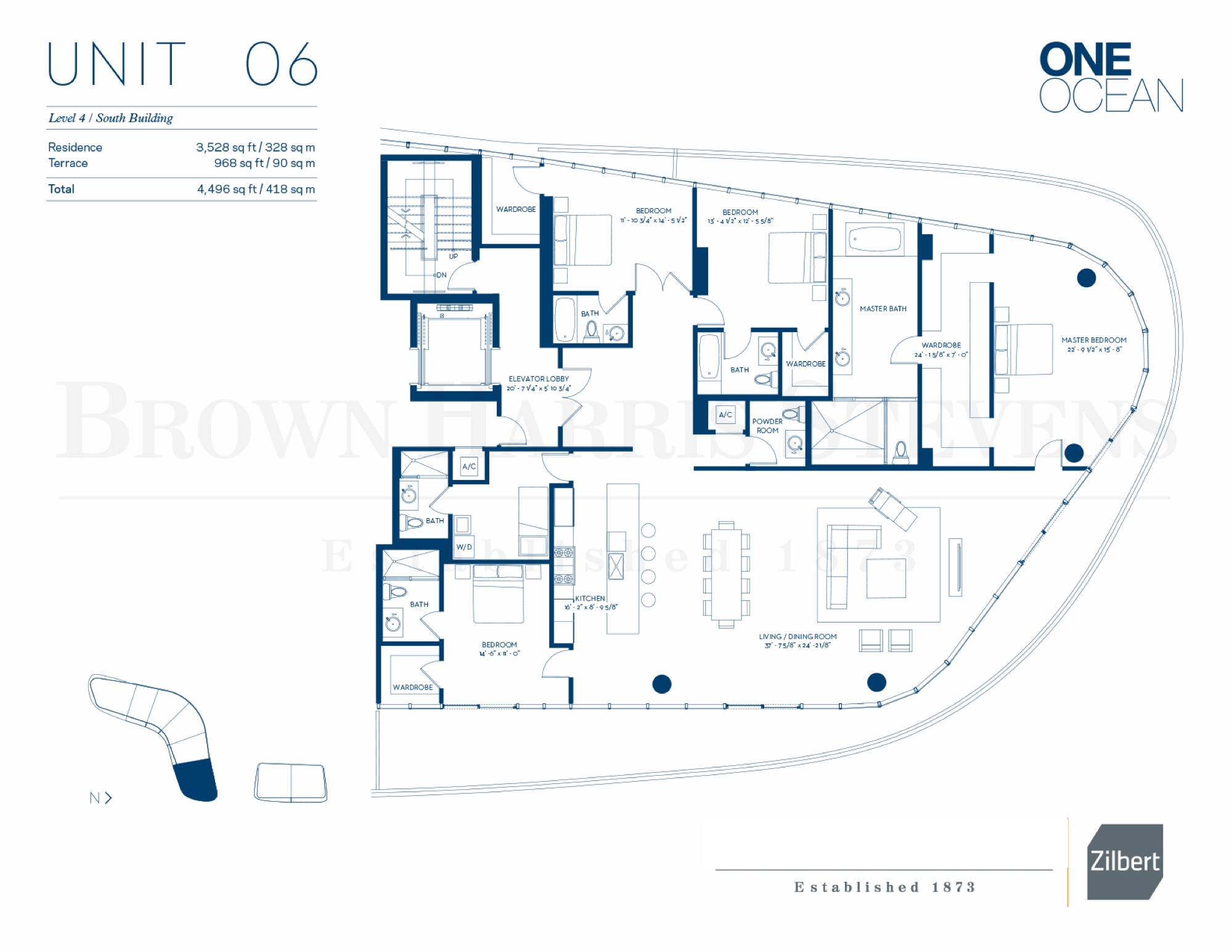 One Ocean South Beach floorplan 06a