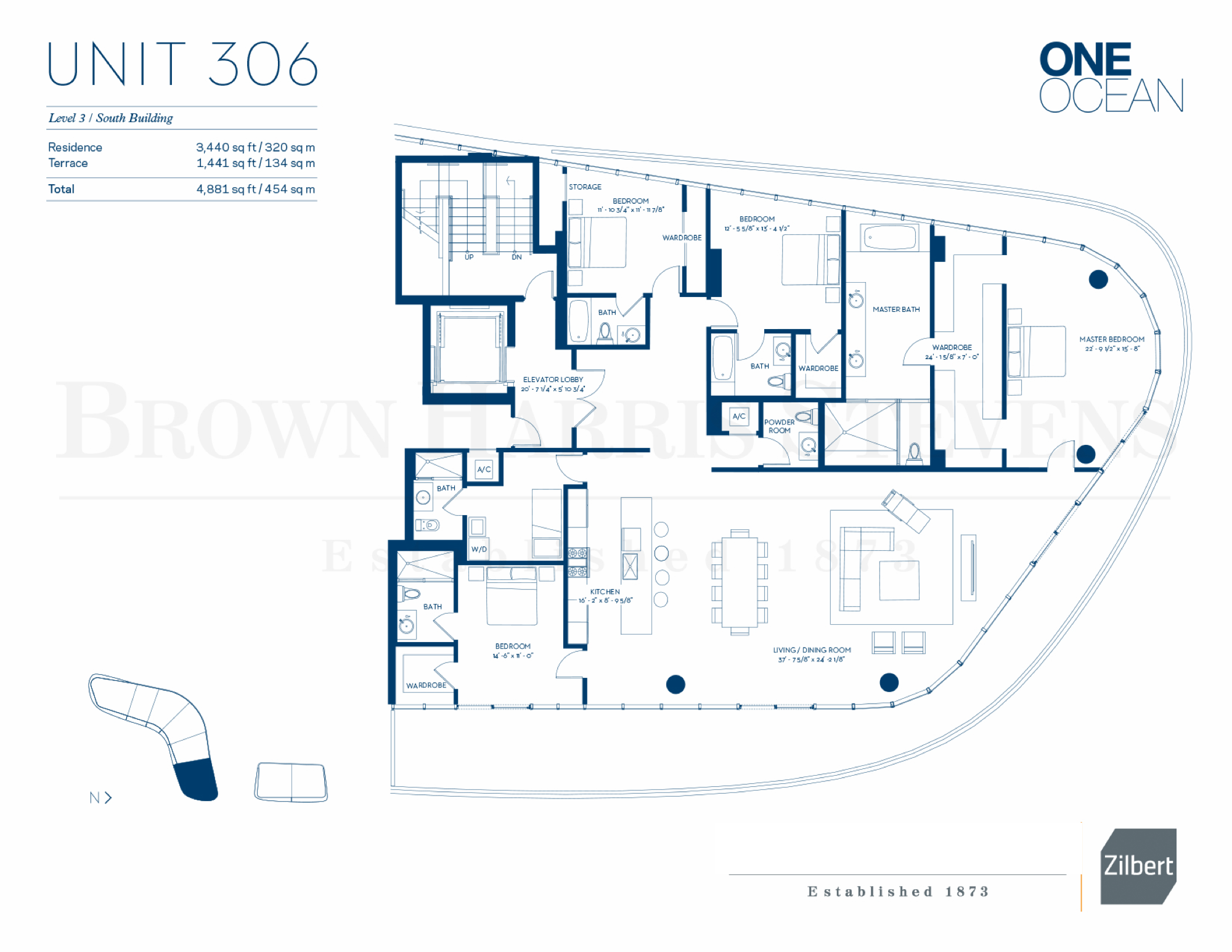 One Ocean South Beach floorplan 06b