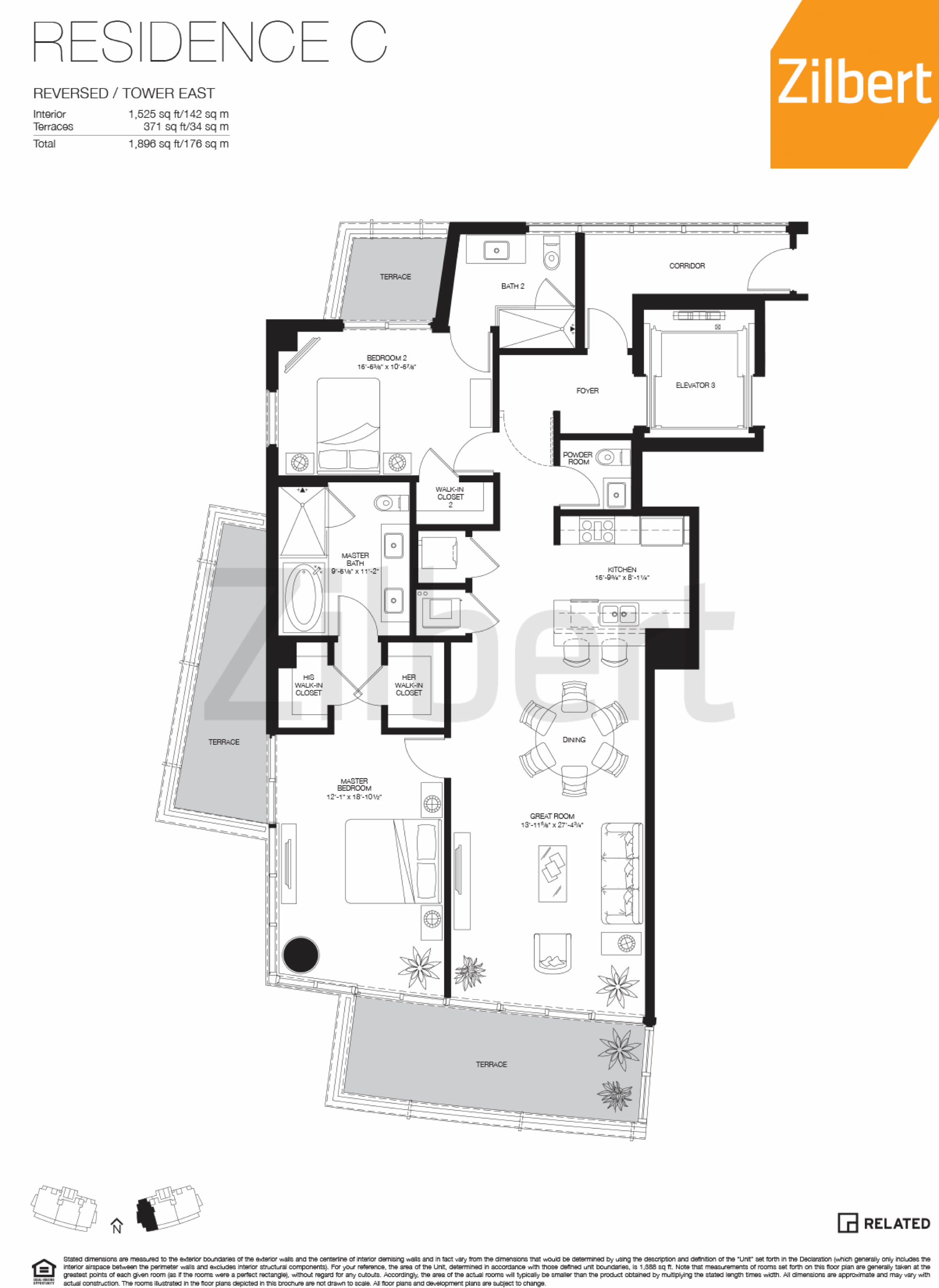 Marea Miami Beach floorplan C-East