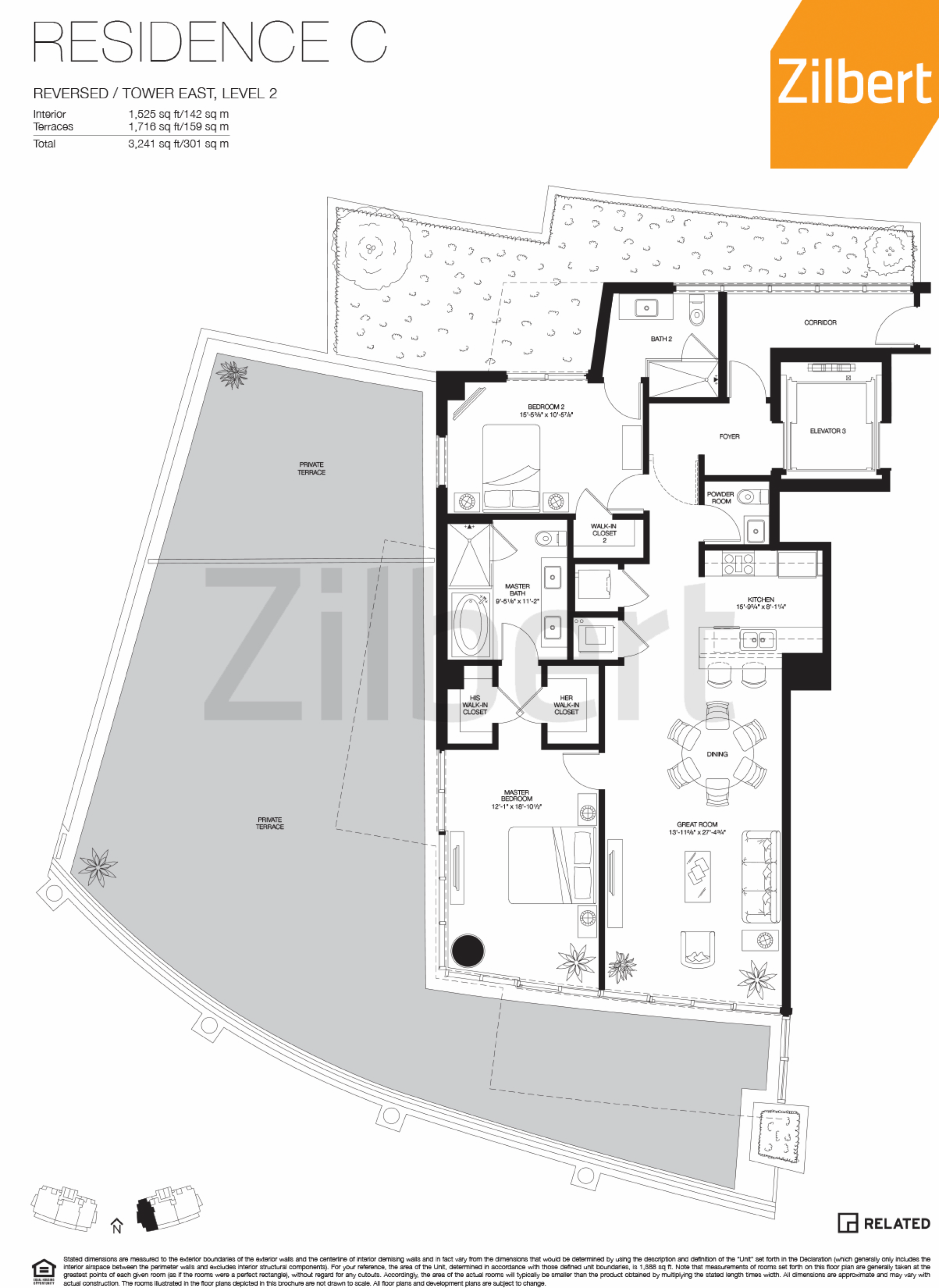 Marea Miami Beach floorplan C-East-2