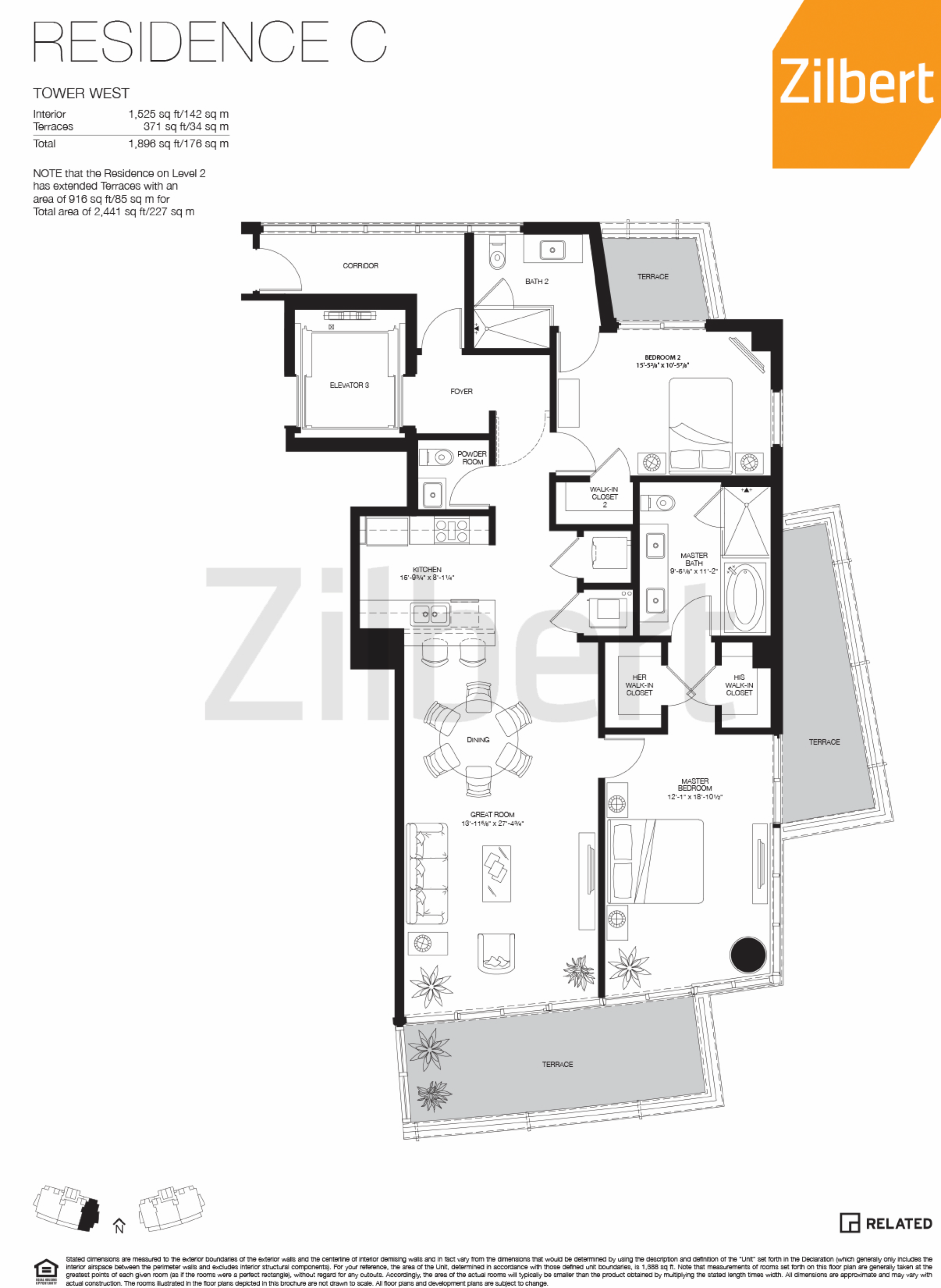 Marea Miami Beach floorplan C-West