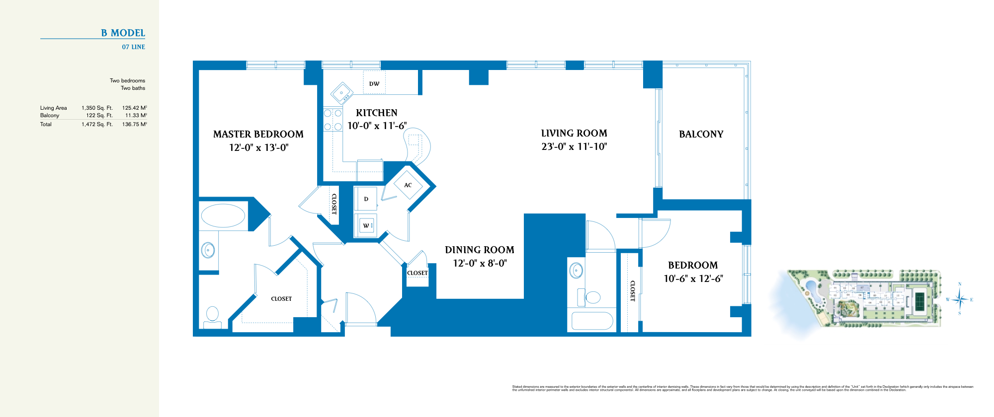 The Waverly floorplan B