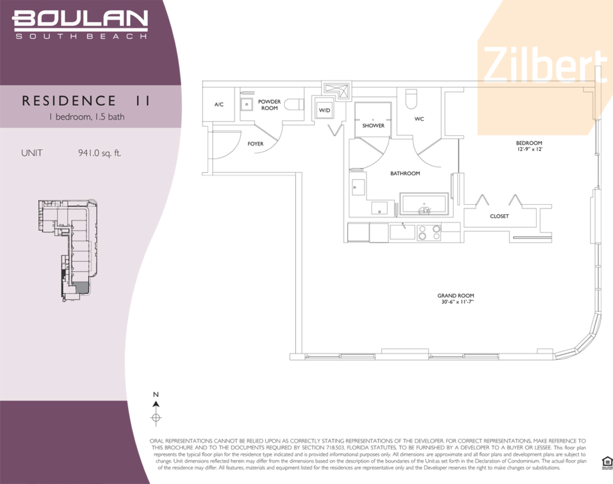 Boulan South Beach floorplan 11