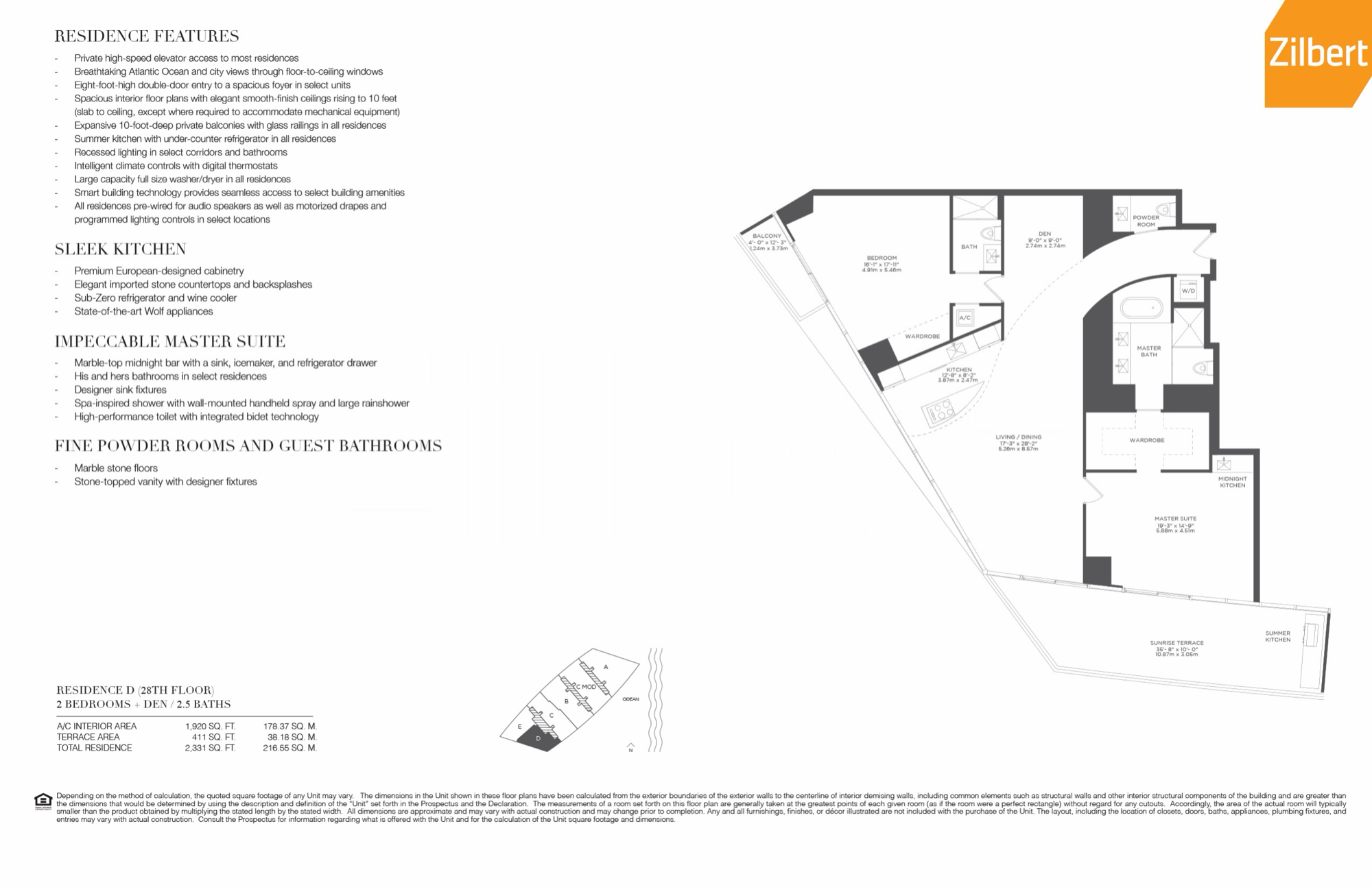 Residences by Armani Casa floorplan D