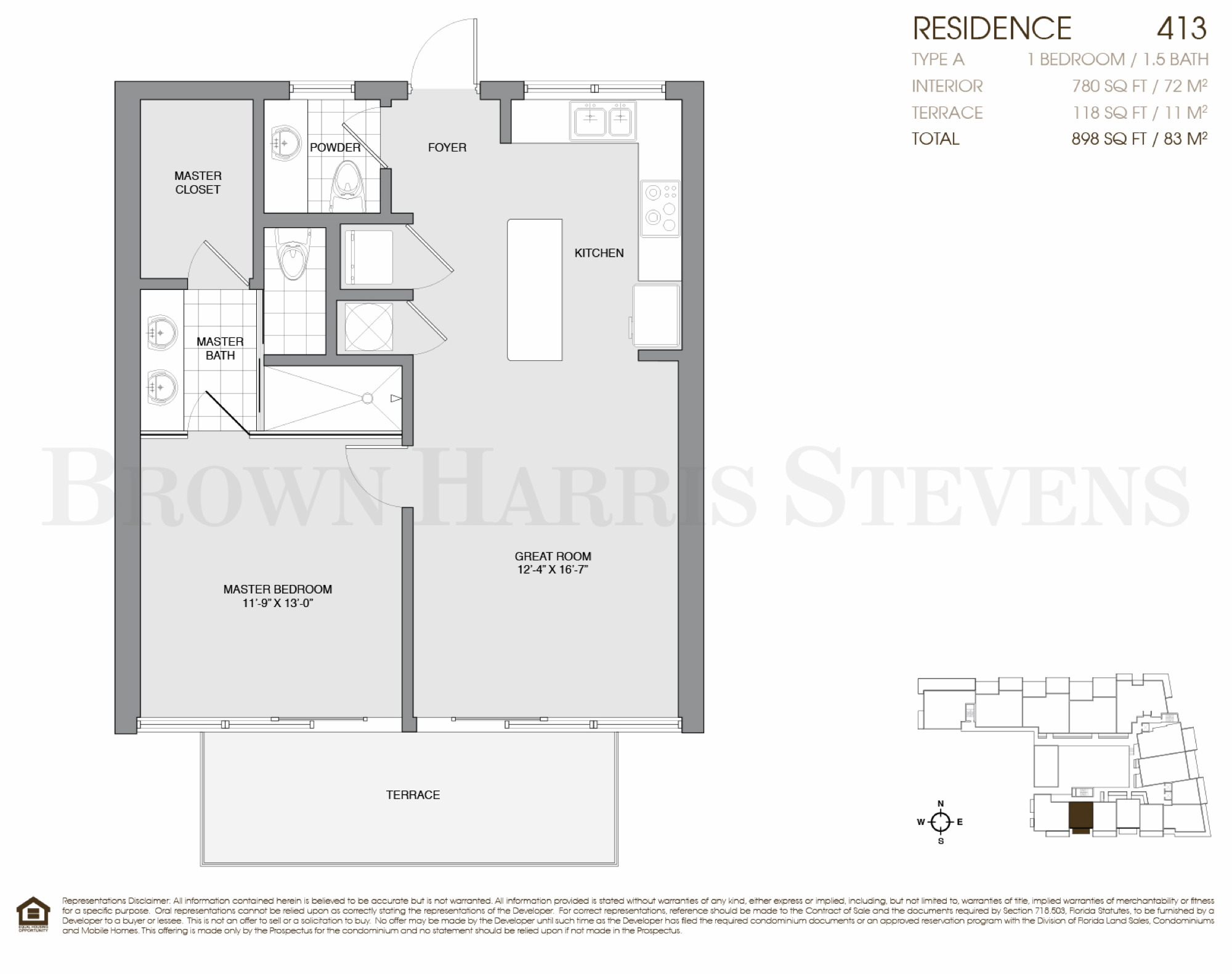 Palau Sunset Harbour floorplan 413
