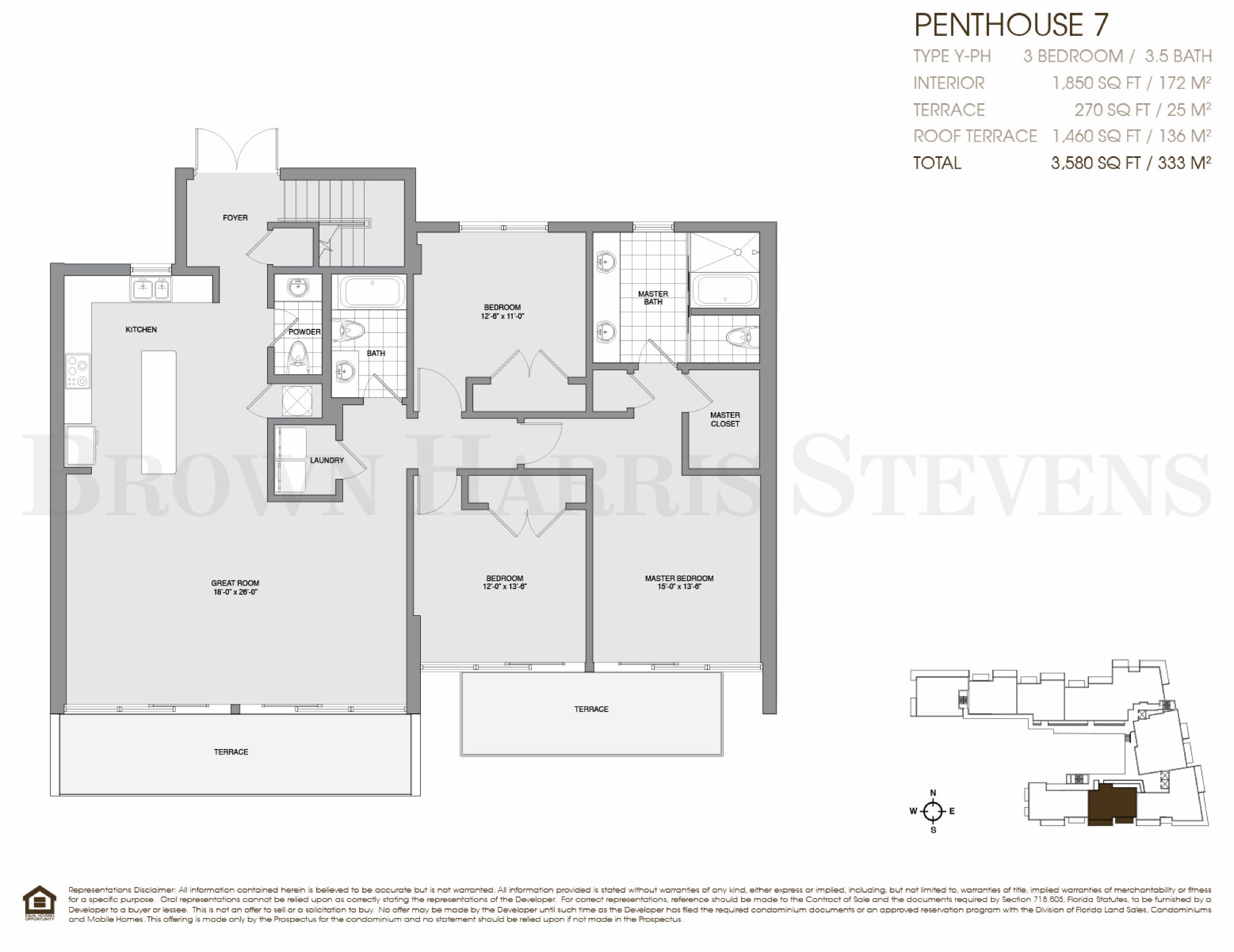 Palau Sunset Harbour floorplan PH7