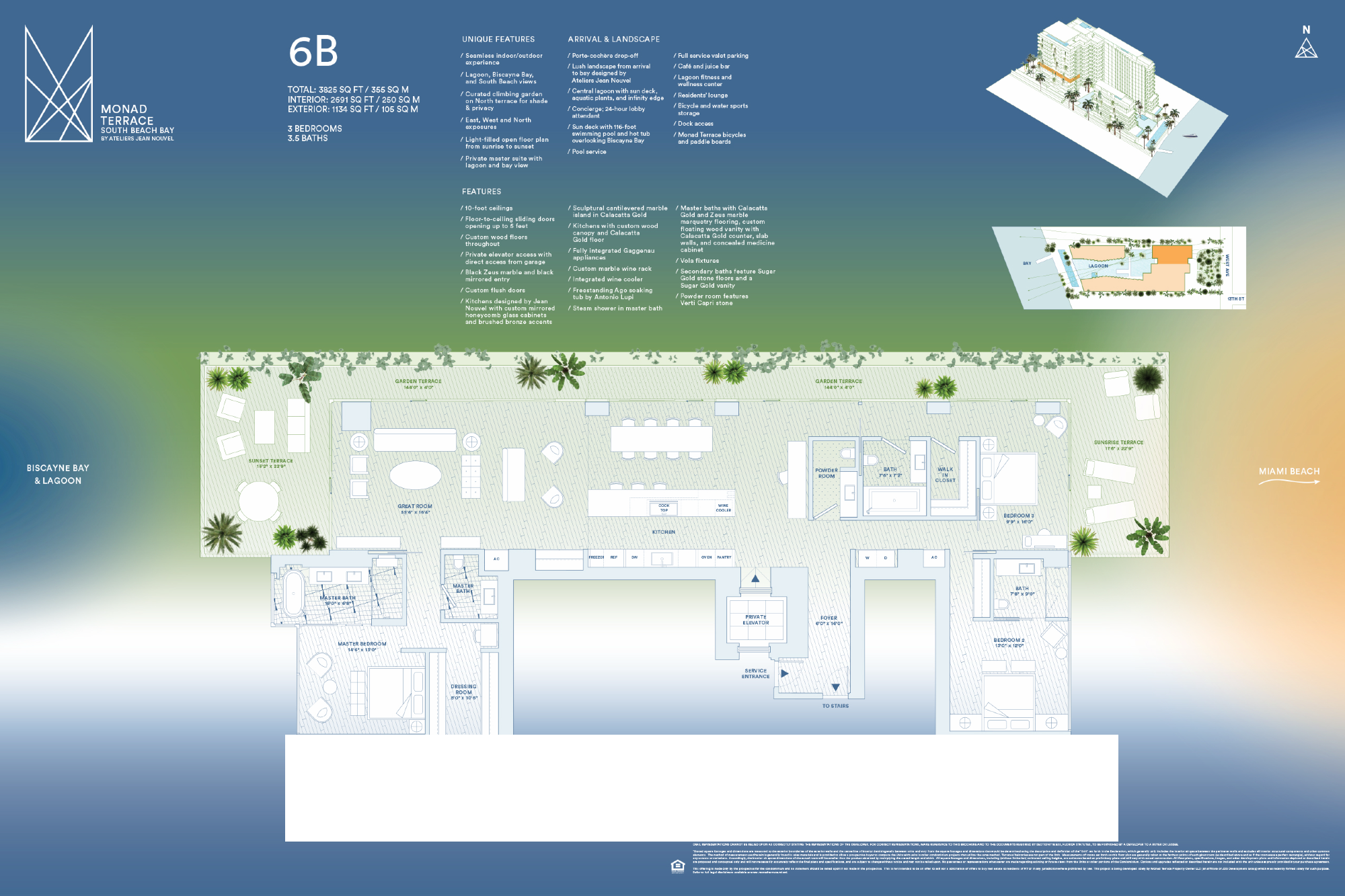 Monad Terrace floorplan 6B
