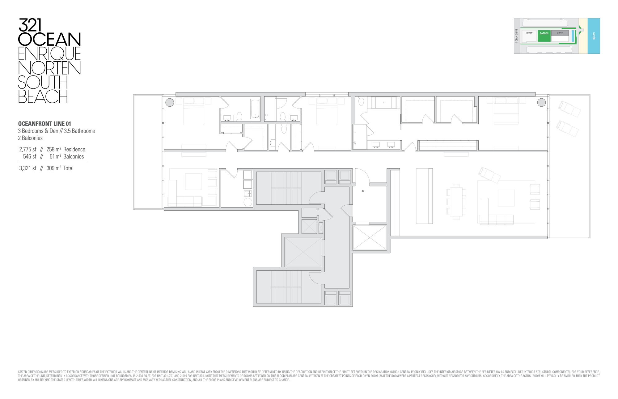 Floorplan 01, 321 Ocean unit 301