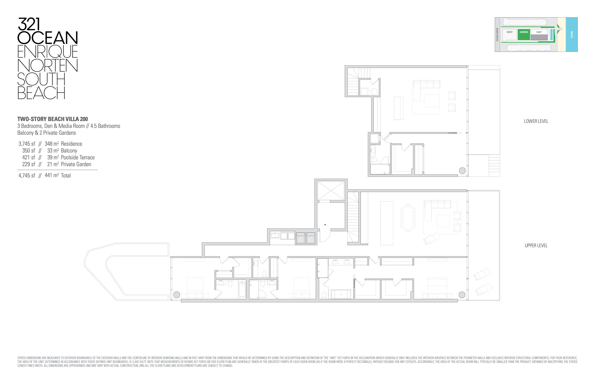 321 Ocean floorplan Villa_200