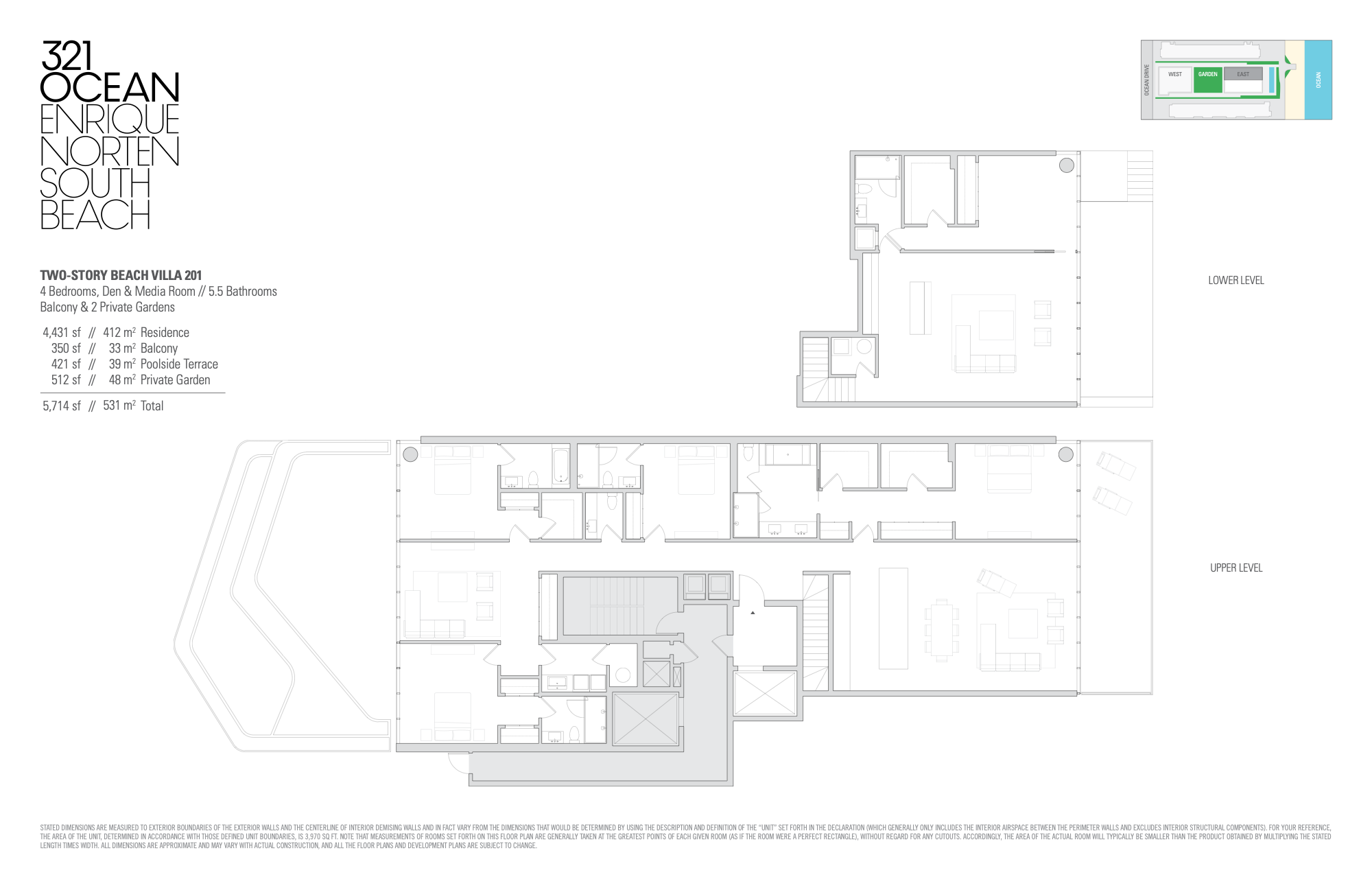 321 Ocean floorplan Villa_201