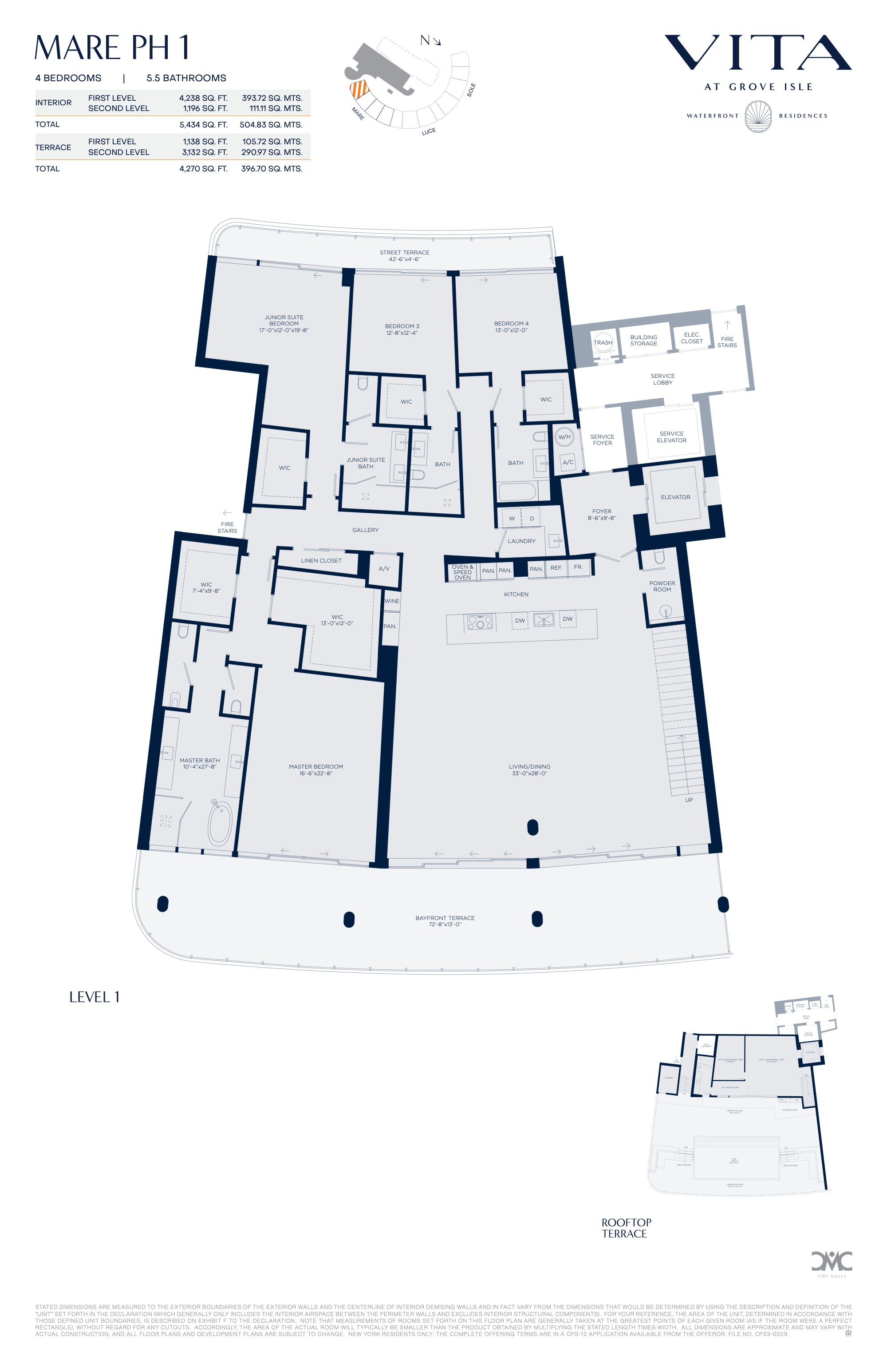 Vita at Grove Isle floorplan PH-M01