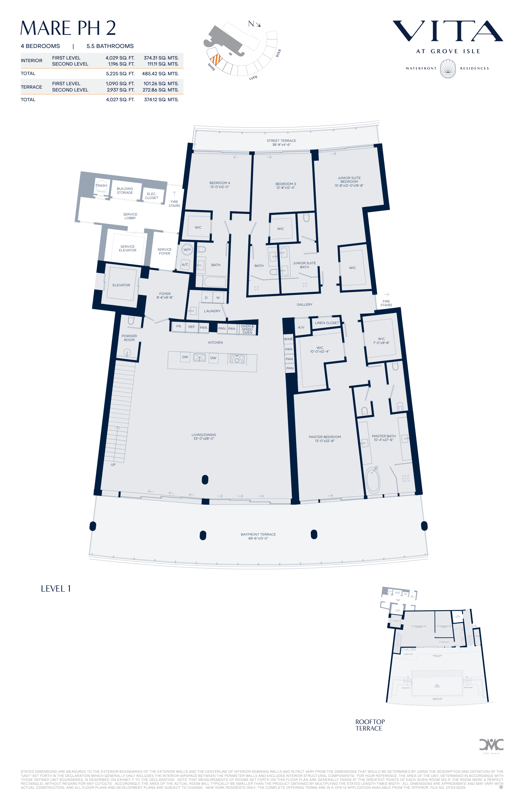 Vita at Grove Isle floorplan PH-M02