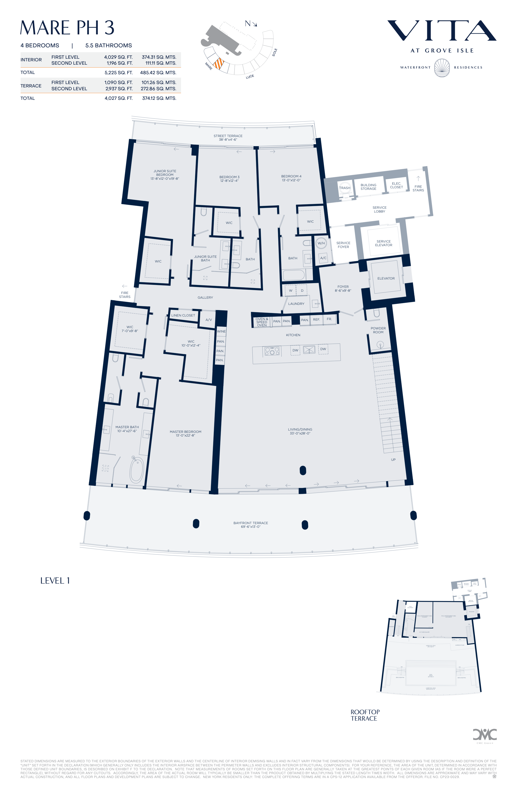 Vita at Grove Isle floorplan PH-M03