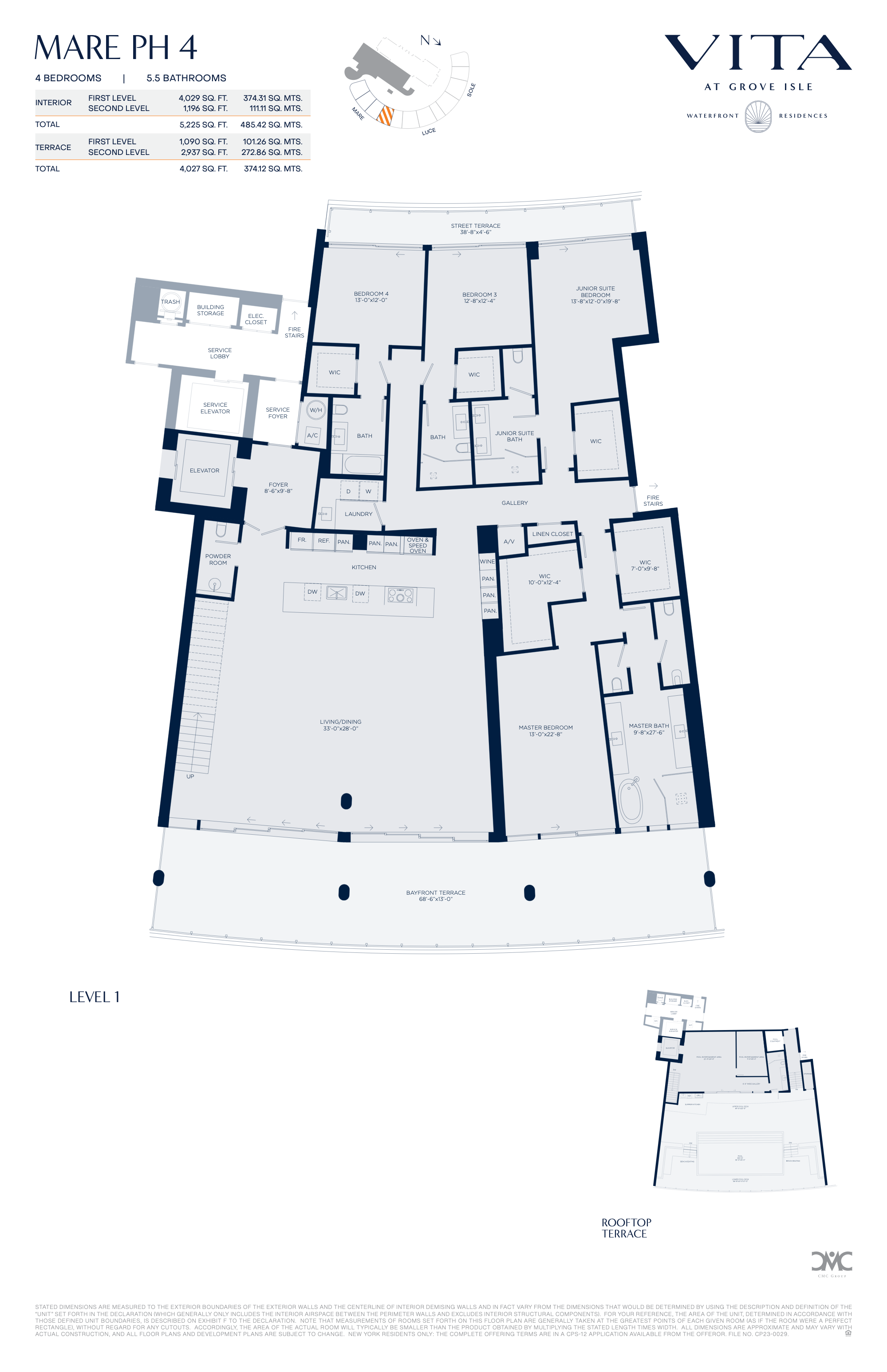 Vita at Grove Isle floorplan PH-M04