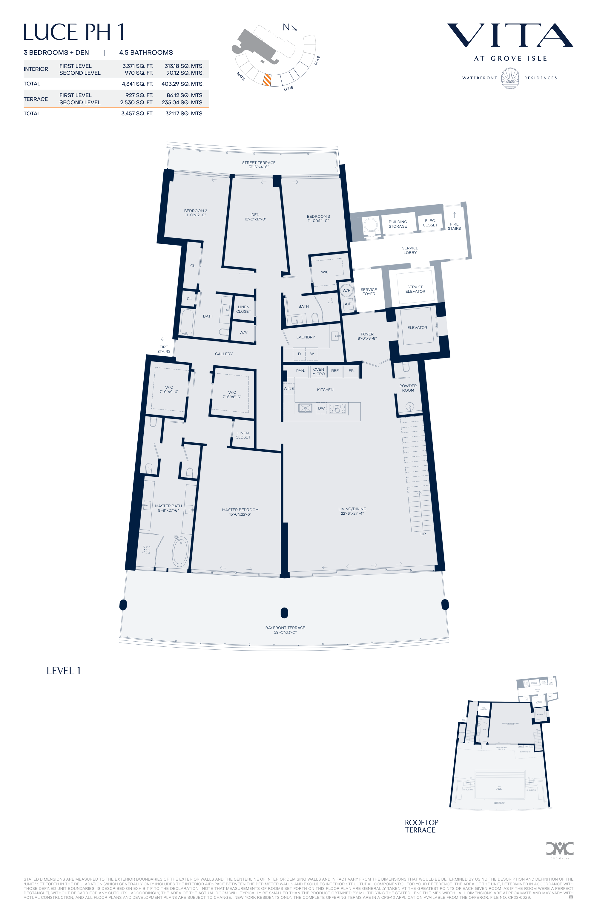 Vita at Grove Isle floorplan PH-L01