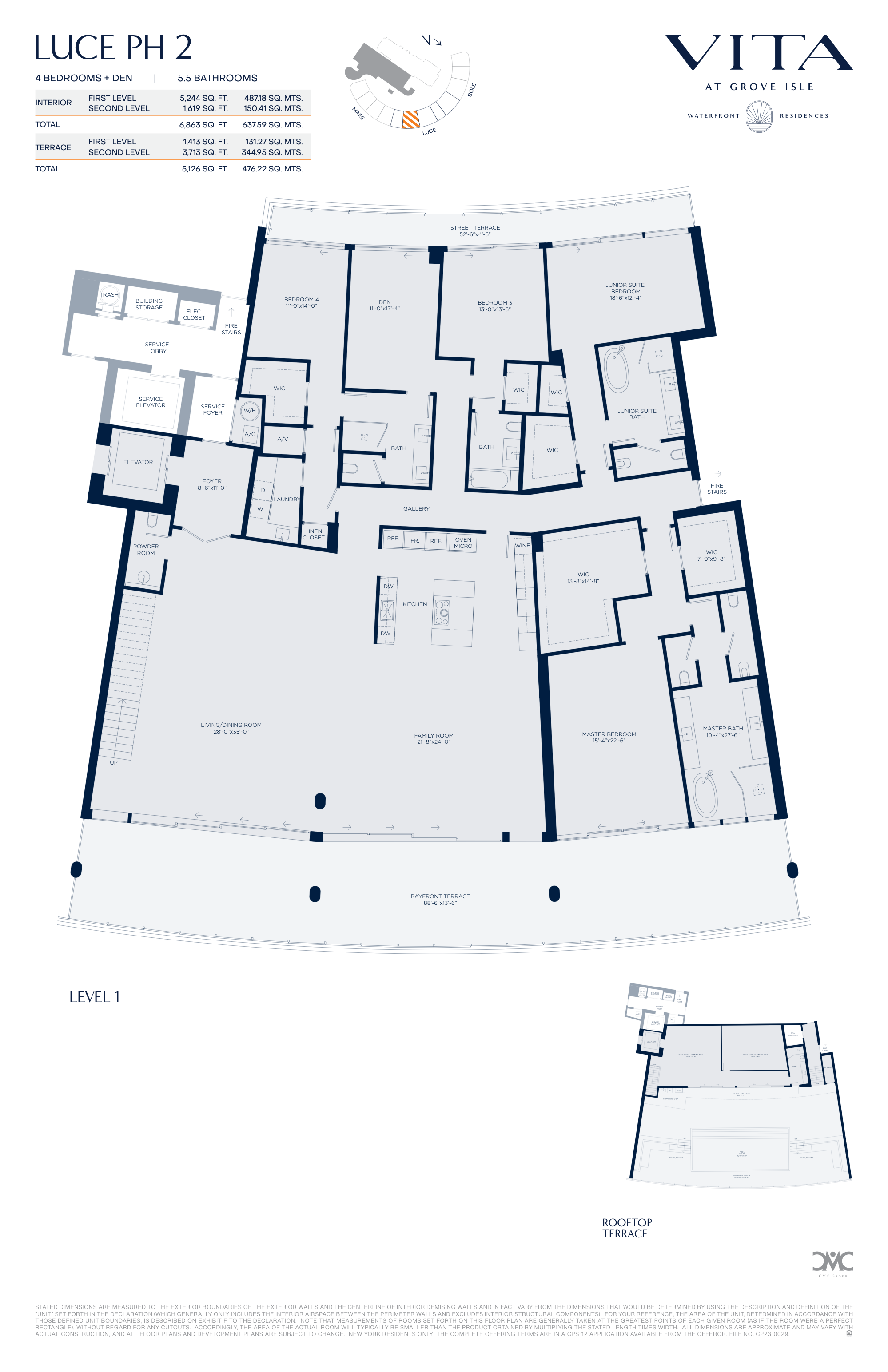Vita at Grove Isle floorplan PH-L02