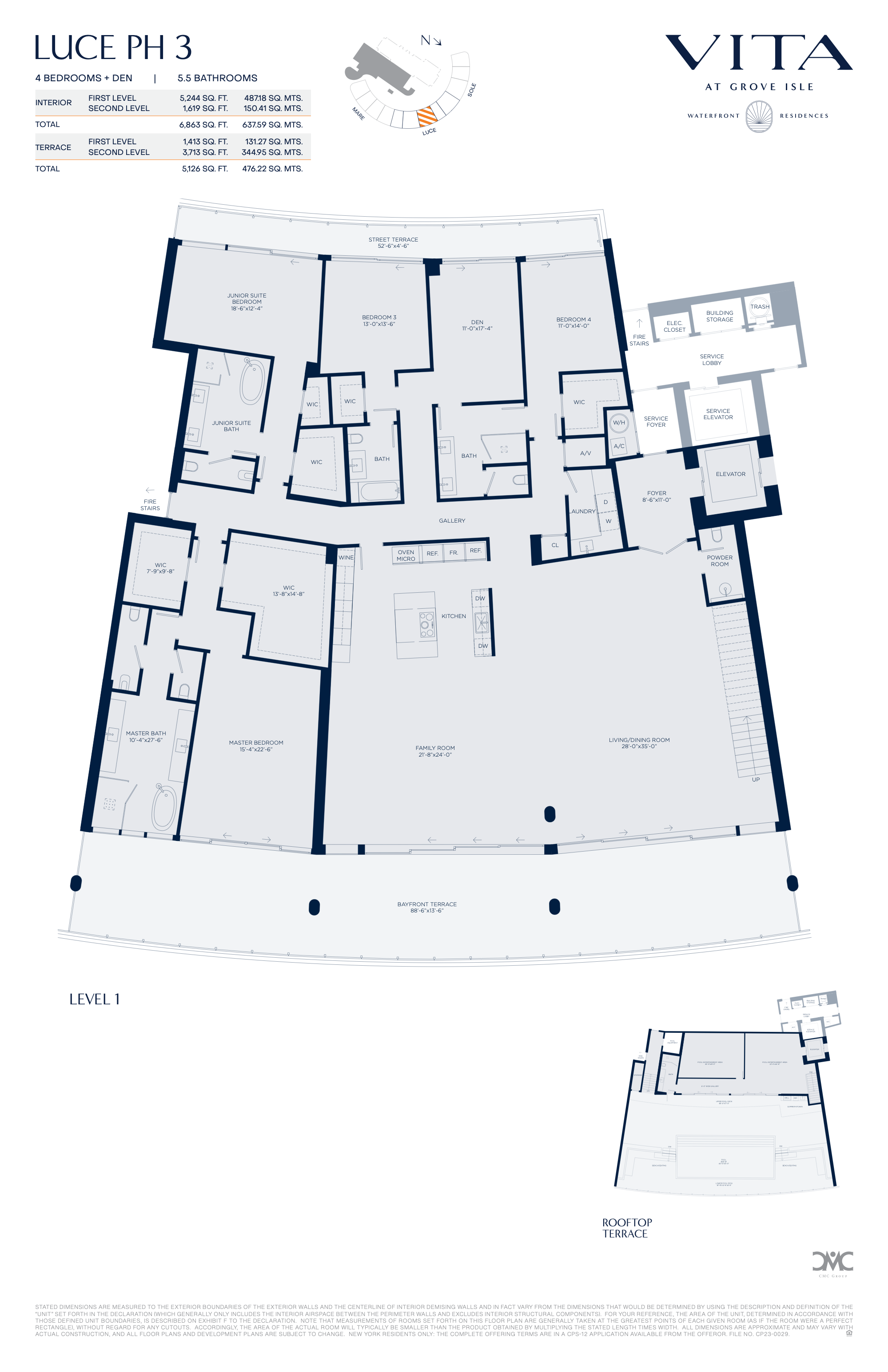 Vita at Grove Isle floorplan PH-L03