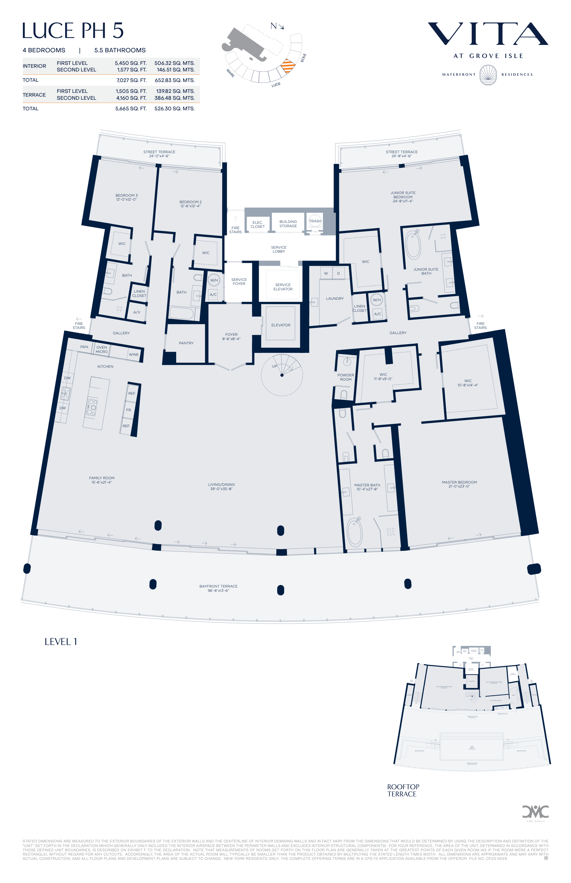 Vita at Grove Isle floorplan PH-L05