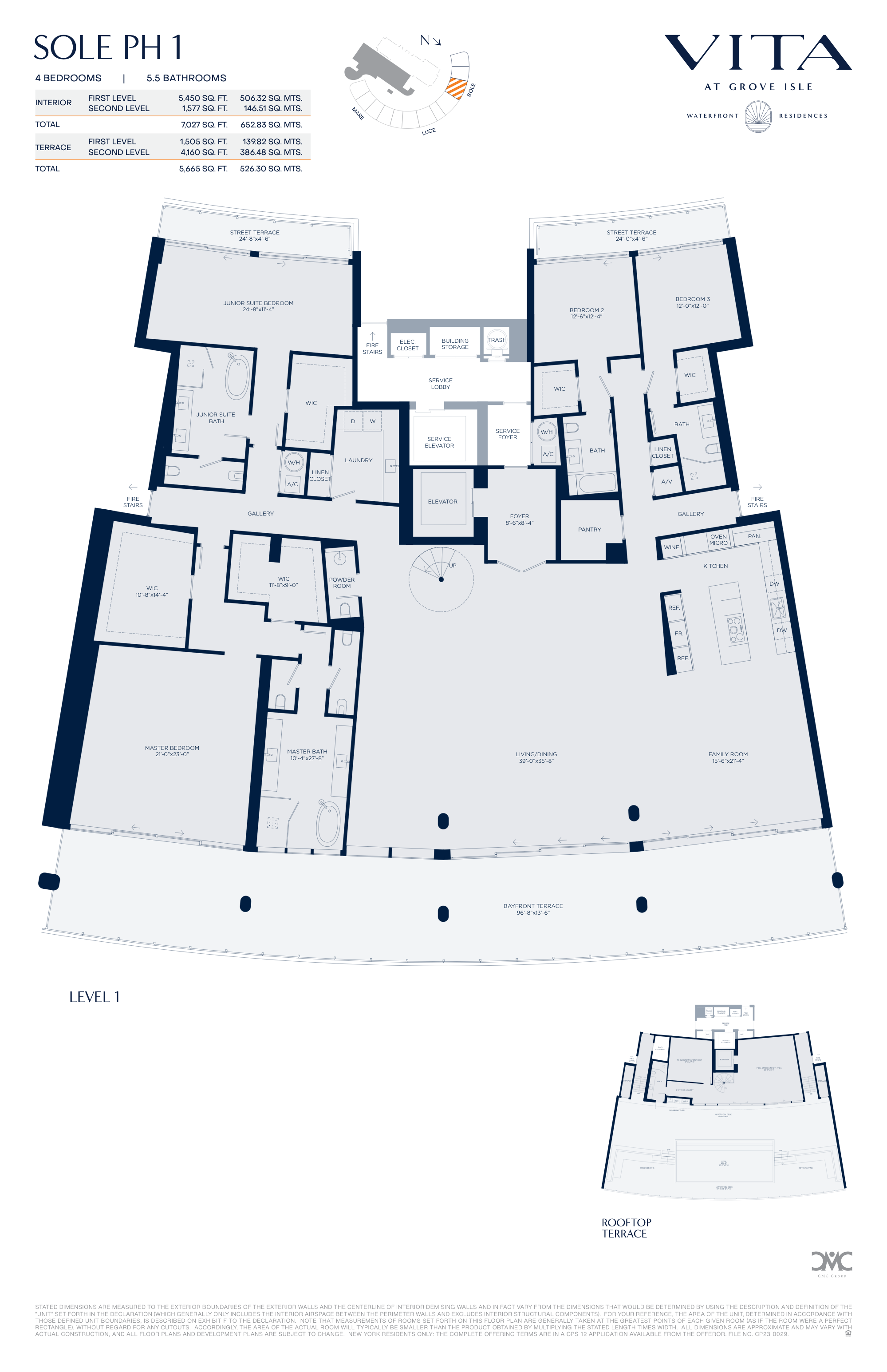 Vita at Grove Isle floorplan PH-S01