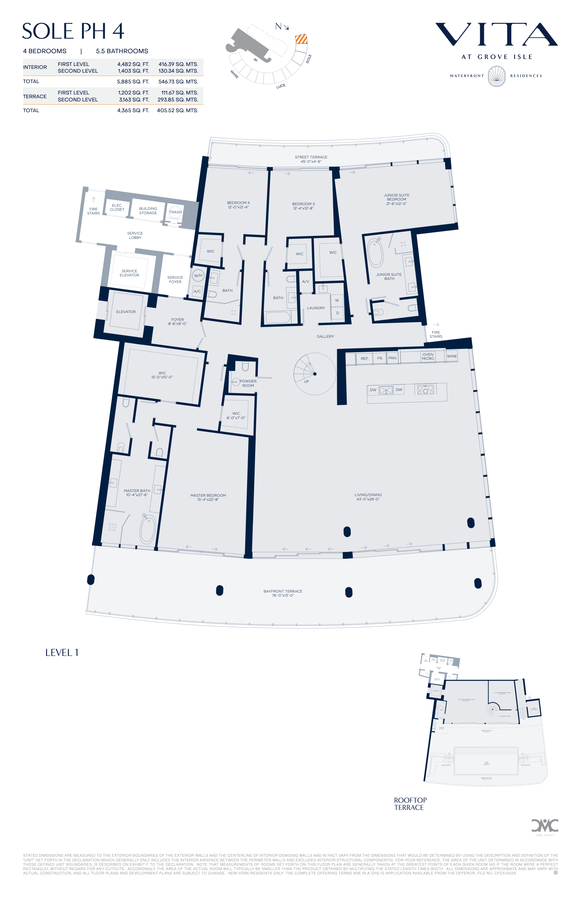 Vita at Grove Isle floorplan PH-S04