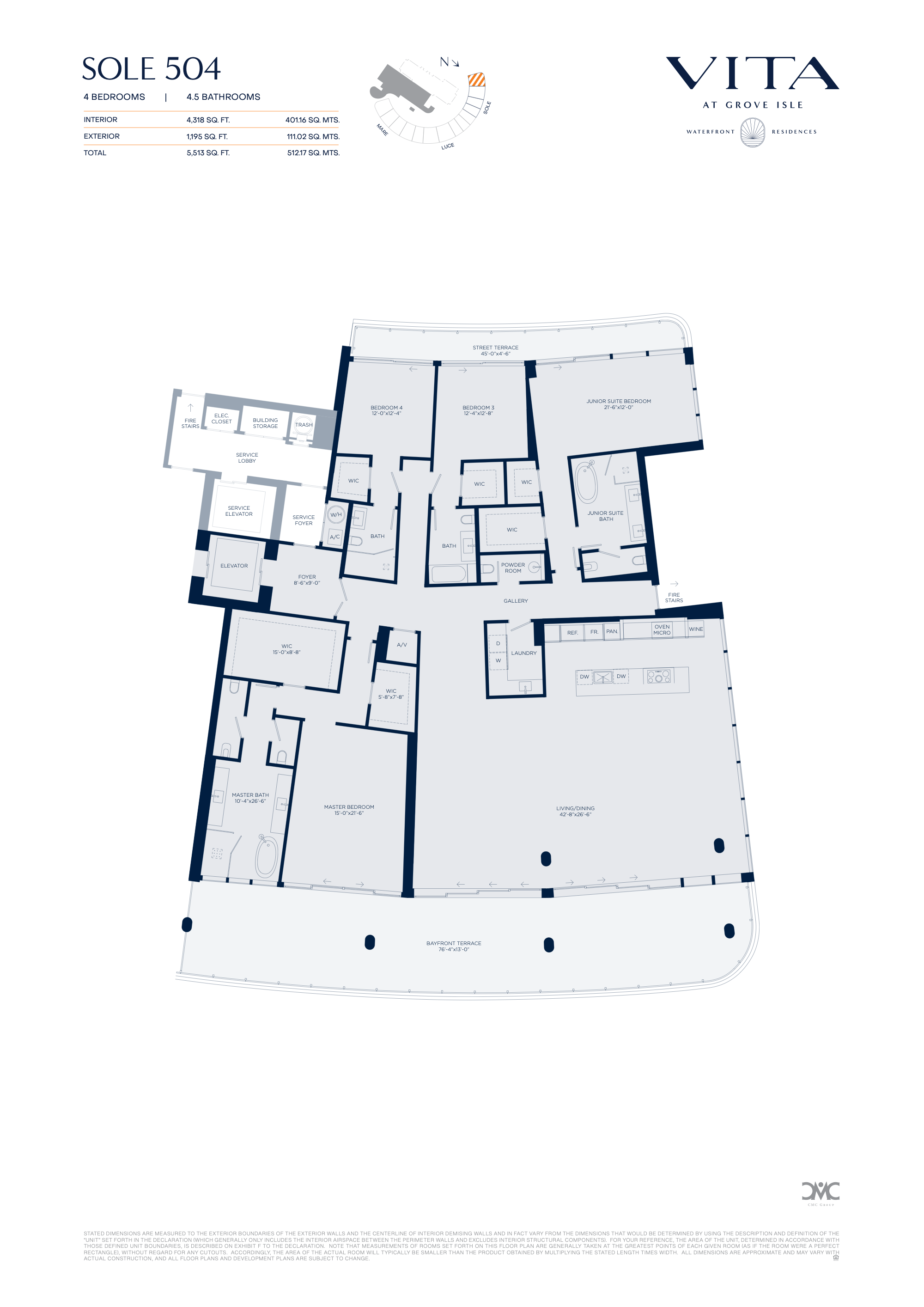 Vita at Grove Isle floorplan S504