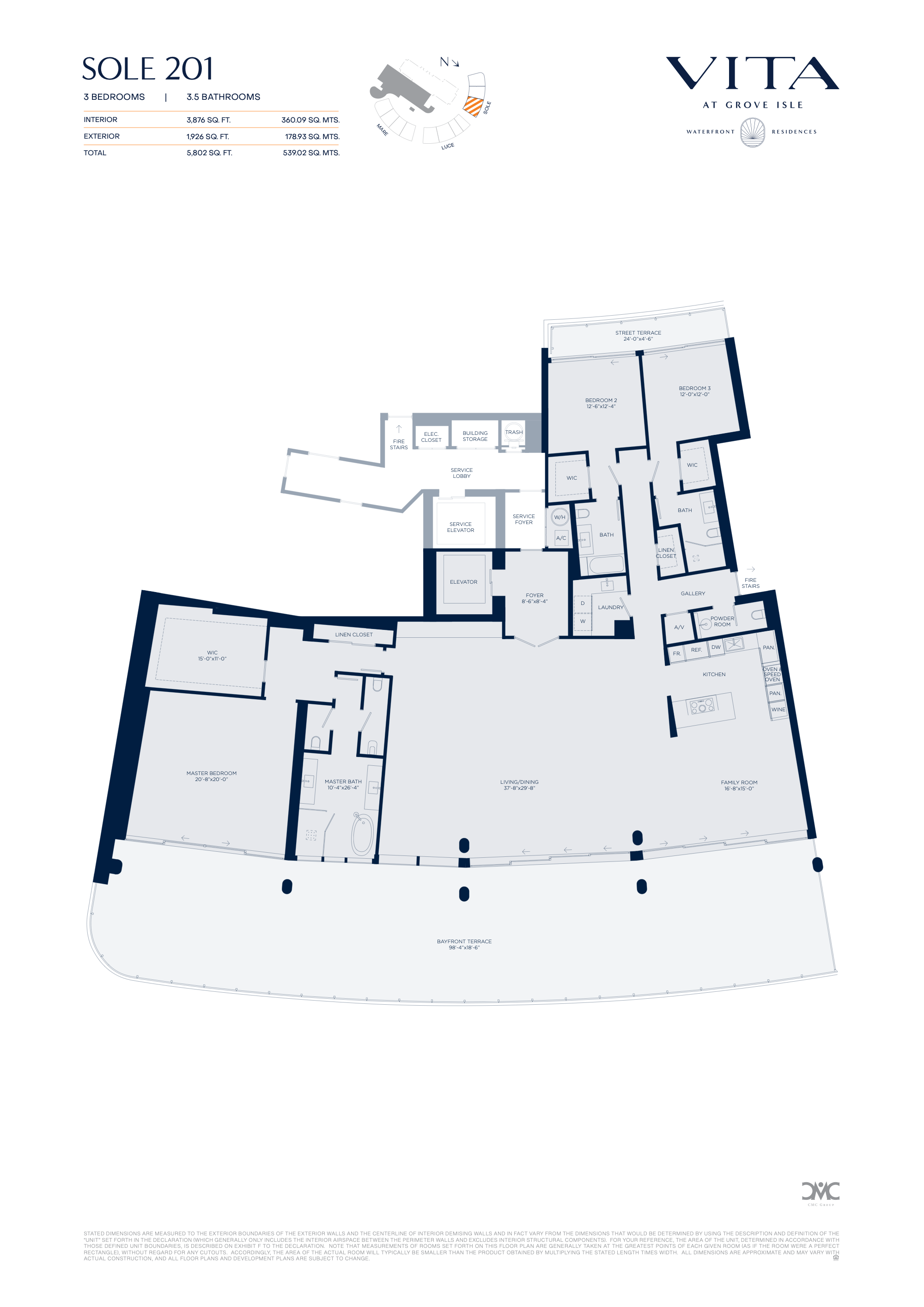 Vita at Grove Isle floorplan S201