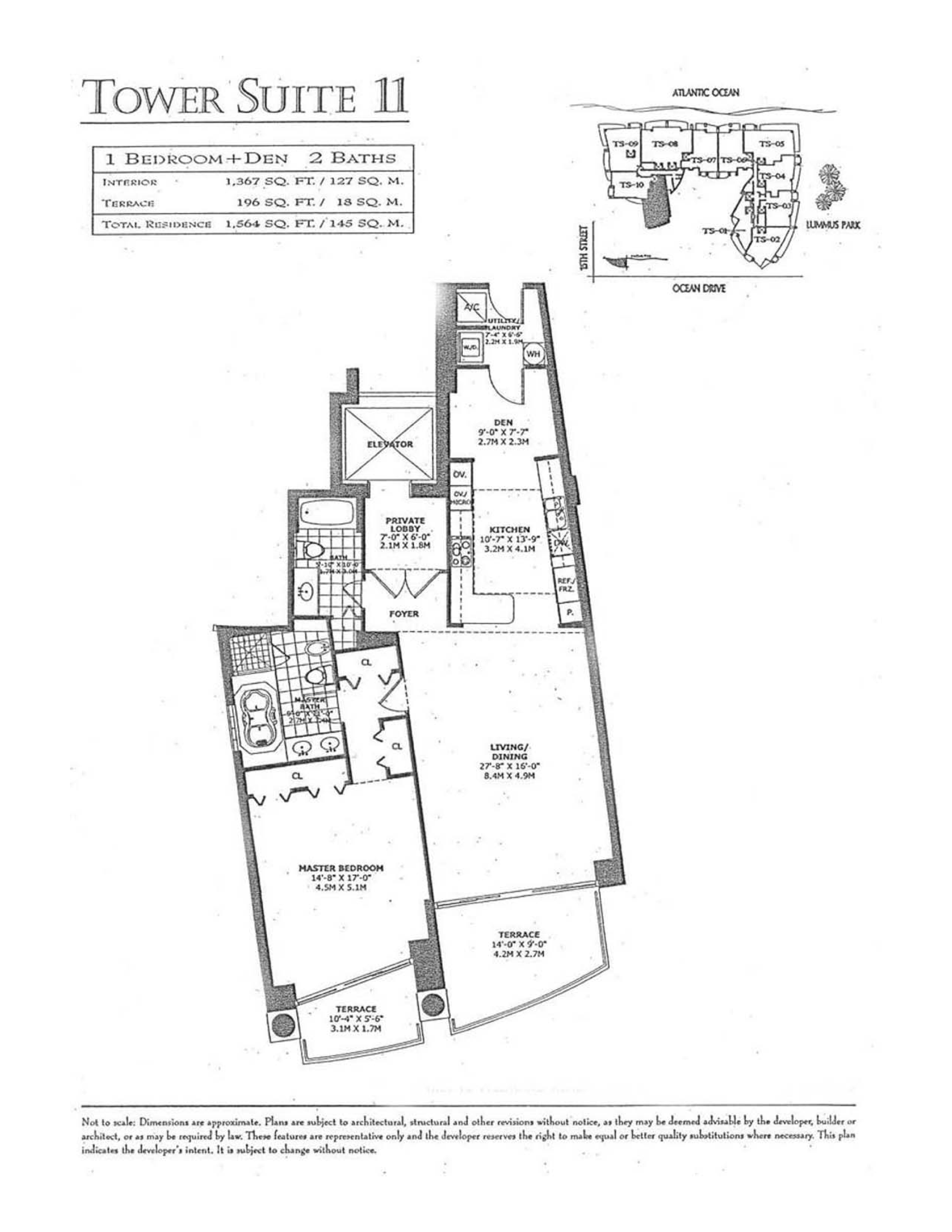 Floorplan 11, Il Villaggio unit 811