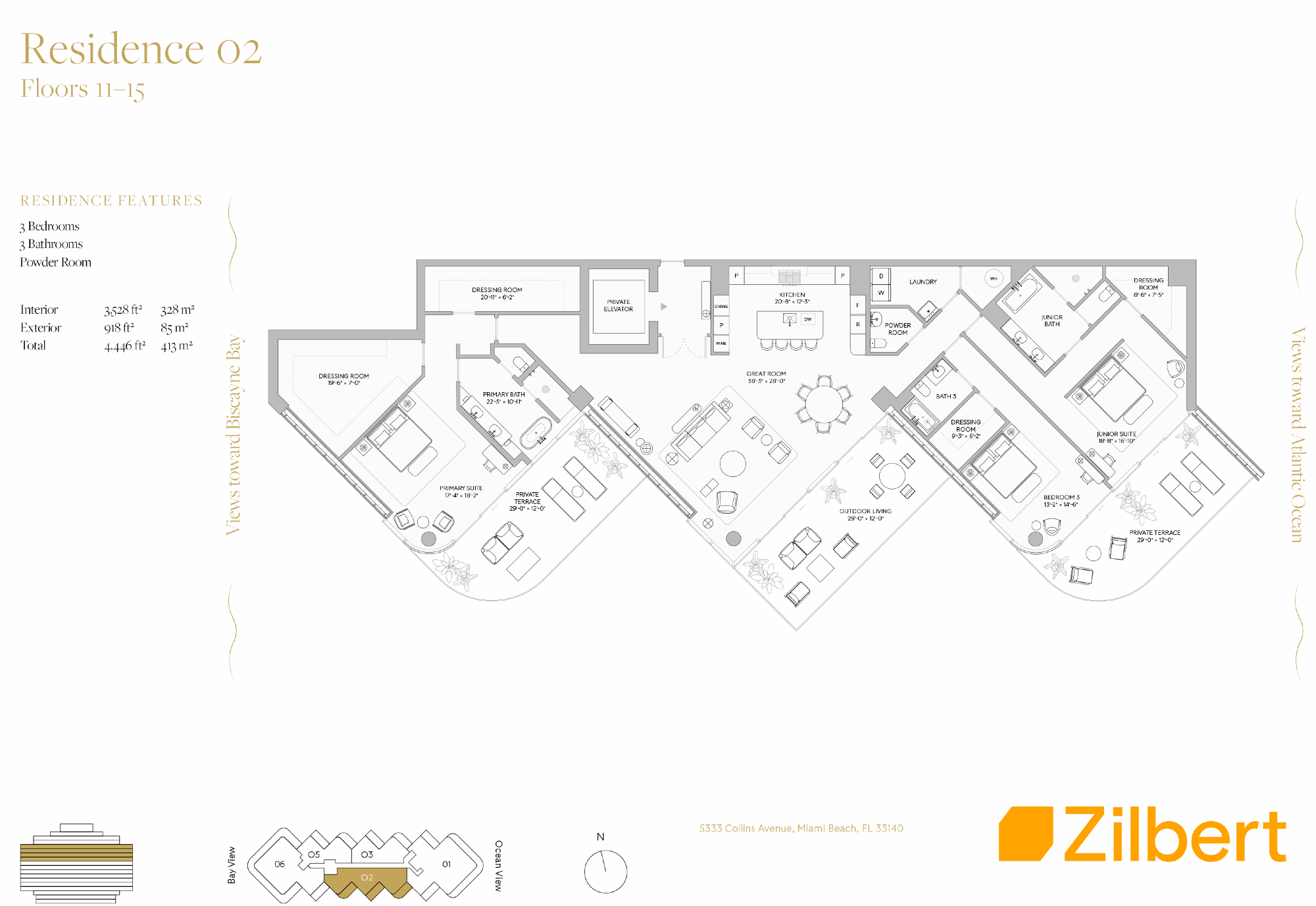 The Perigon floorplan 02 FL 11-15