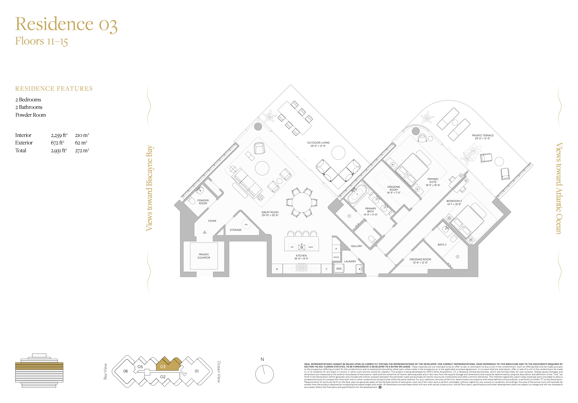 The Perigon floorplan 03 FL 11-15