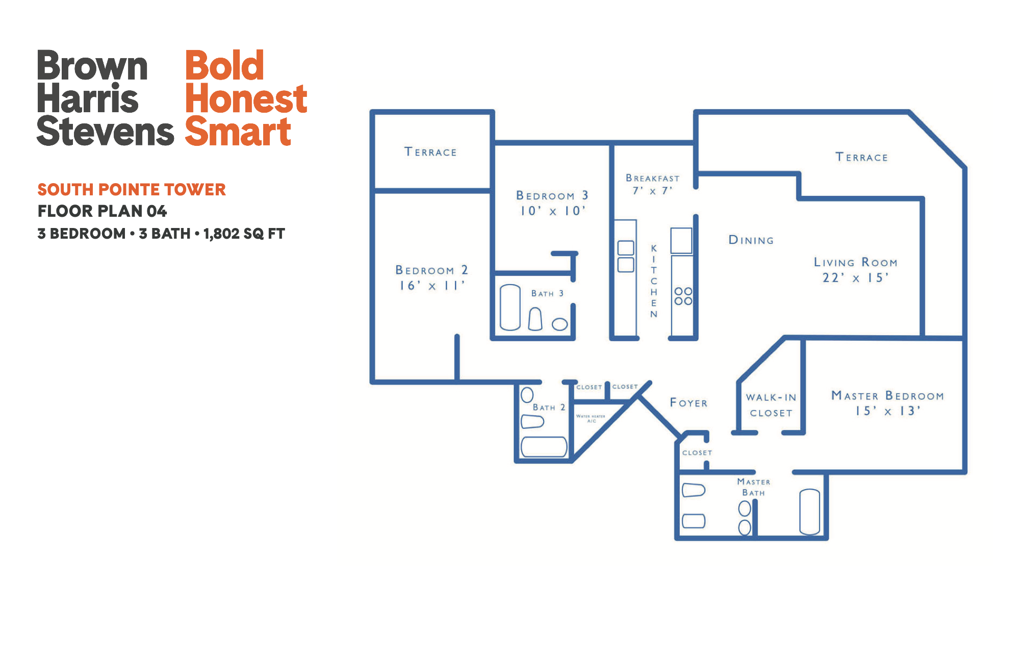 Floorplan 04, South Pointe Towers unit 1503/04