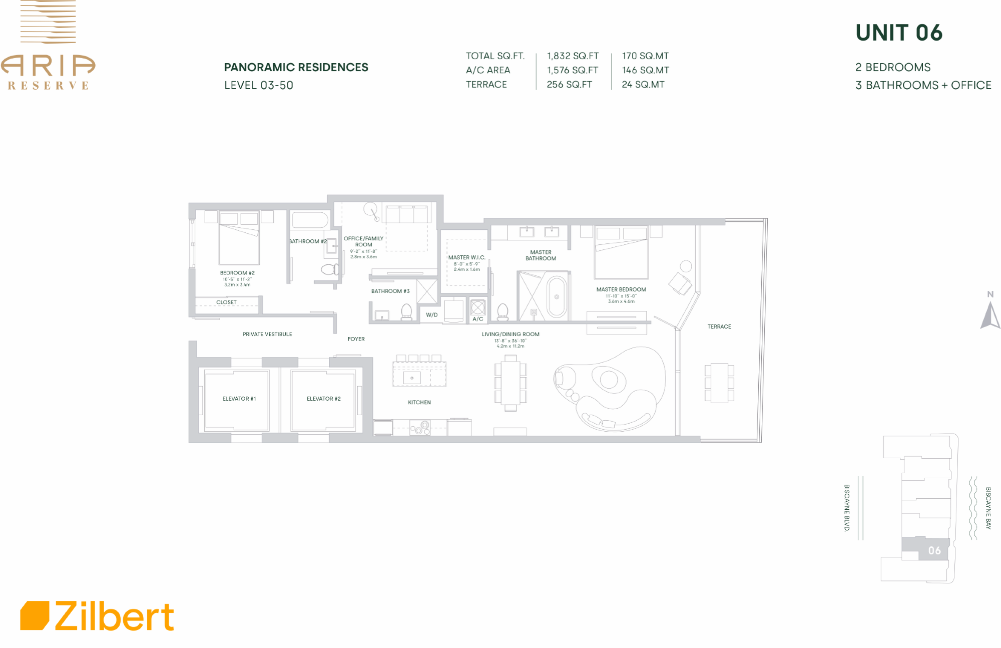 Floorplan 06, Aria Reserve South Tower unit 4306 S