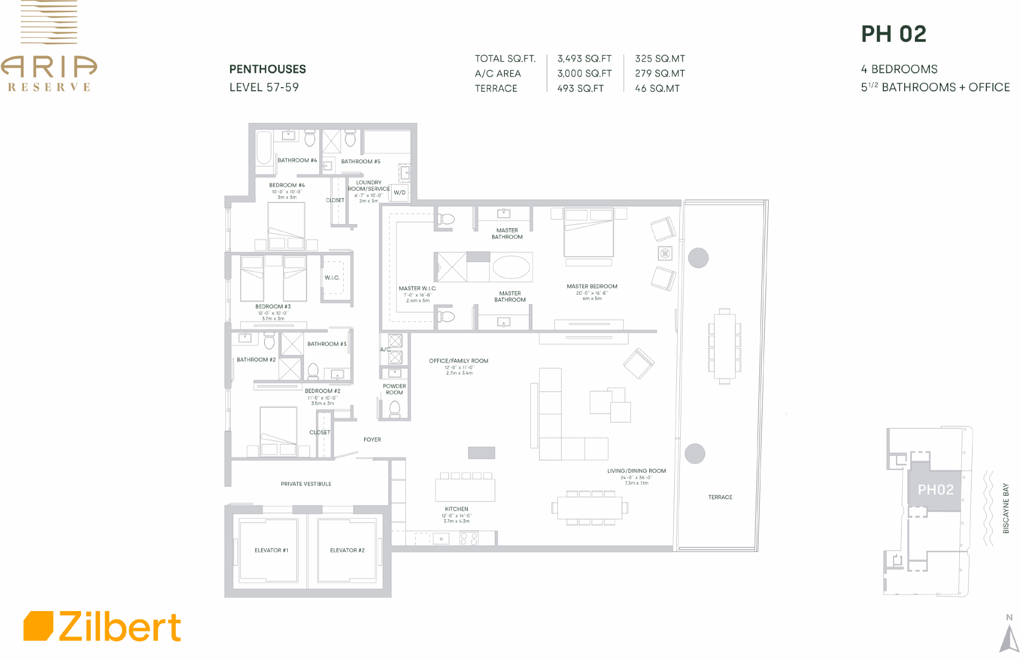 Aria Reserve South Tower floorplan PH02
