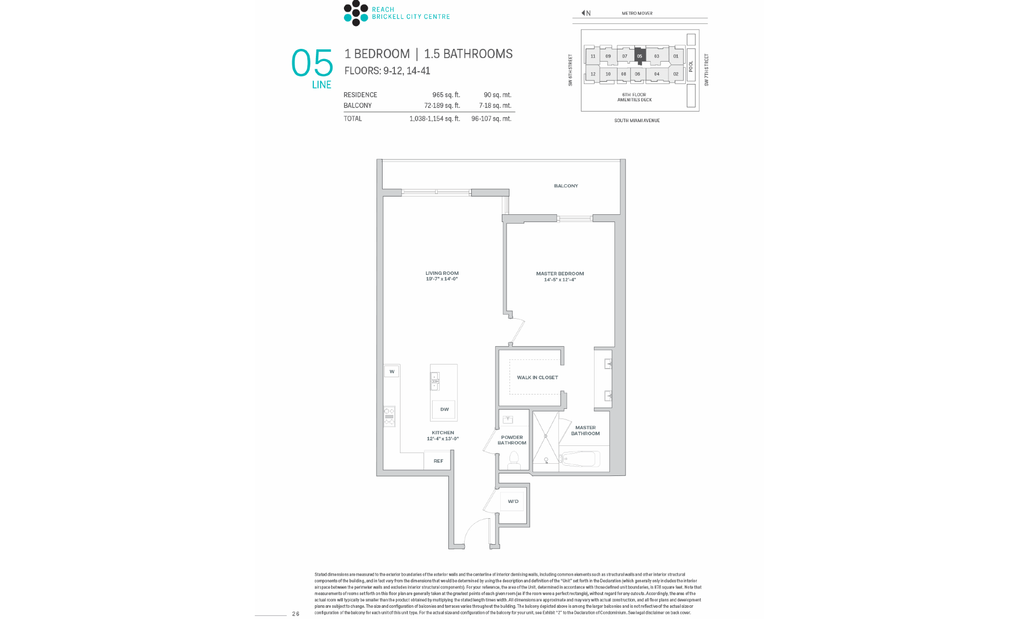 Brickell City Centre Reach floorplan 05