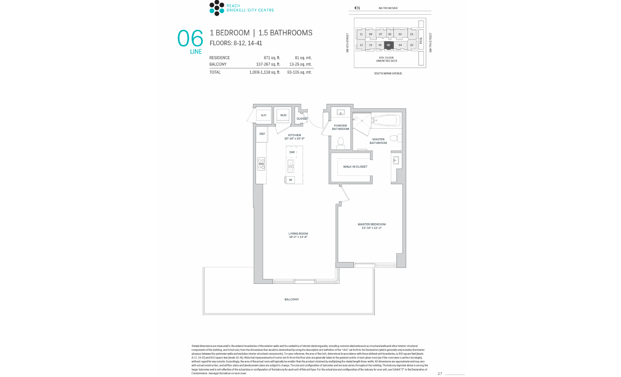Brickell City Centre Reach floorplan 06
