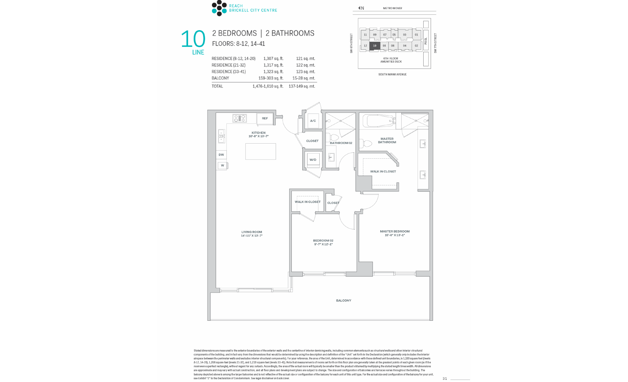 Brickell City Centre Reach floorplan 10 FL 8-20