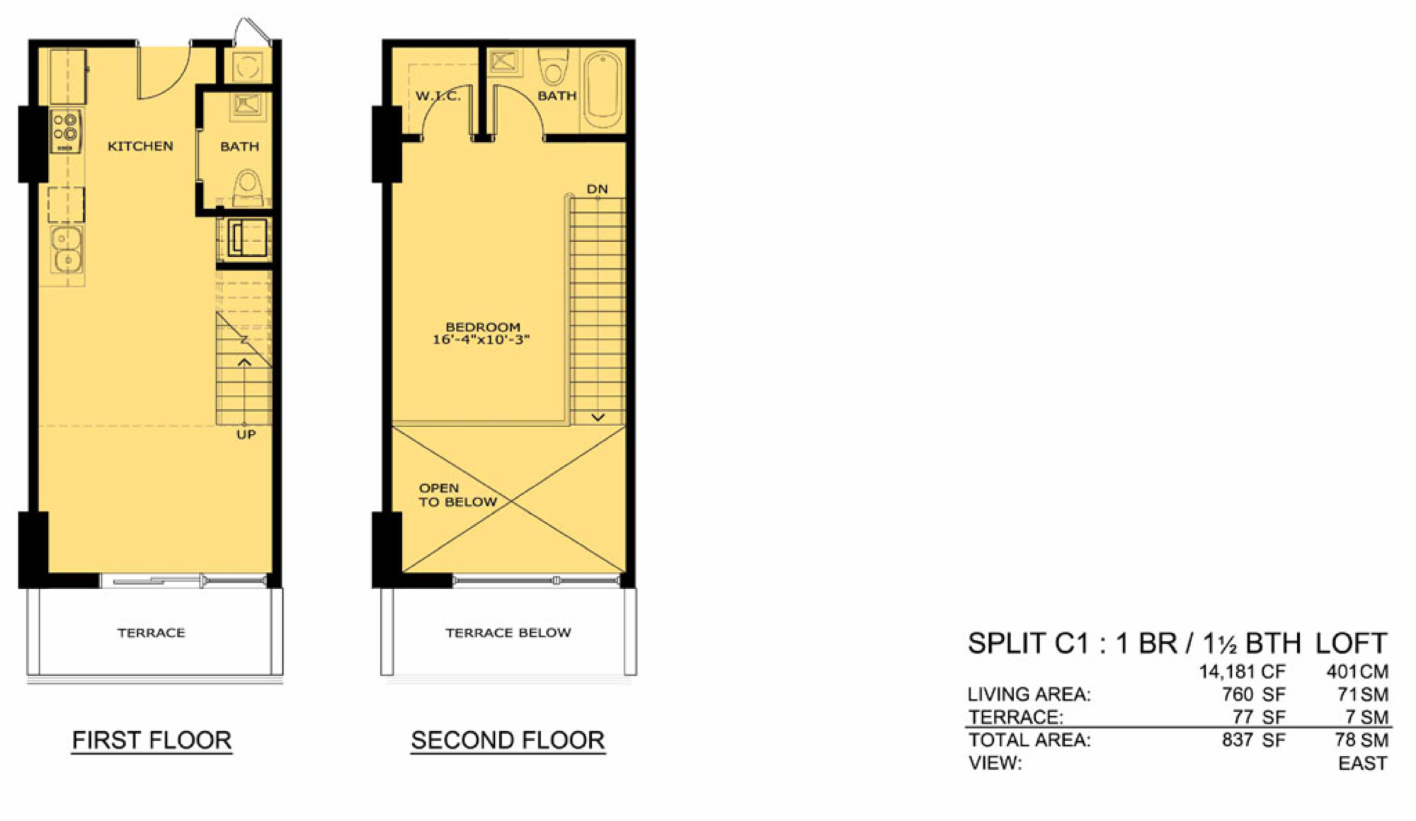 Infinity floorplan C1