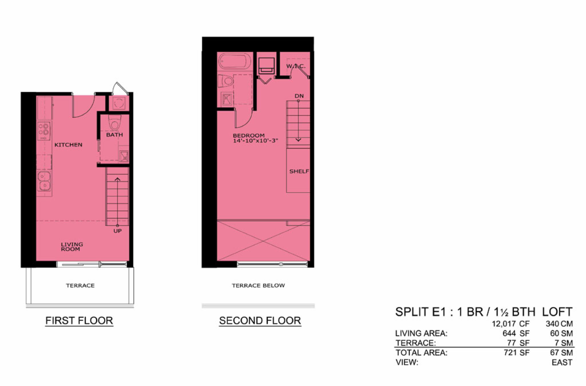 Infinity floorplan E1