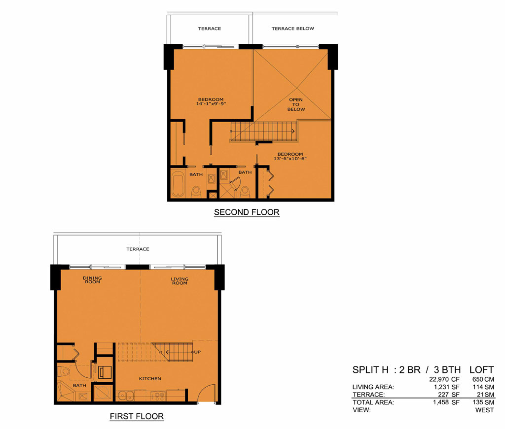 Infinity floorplan H