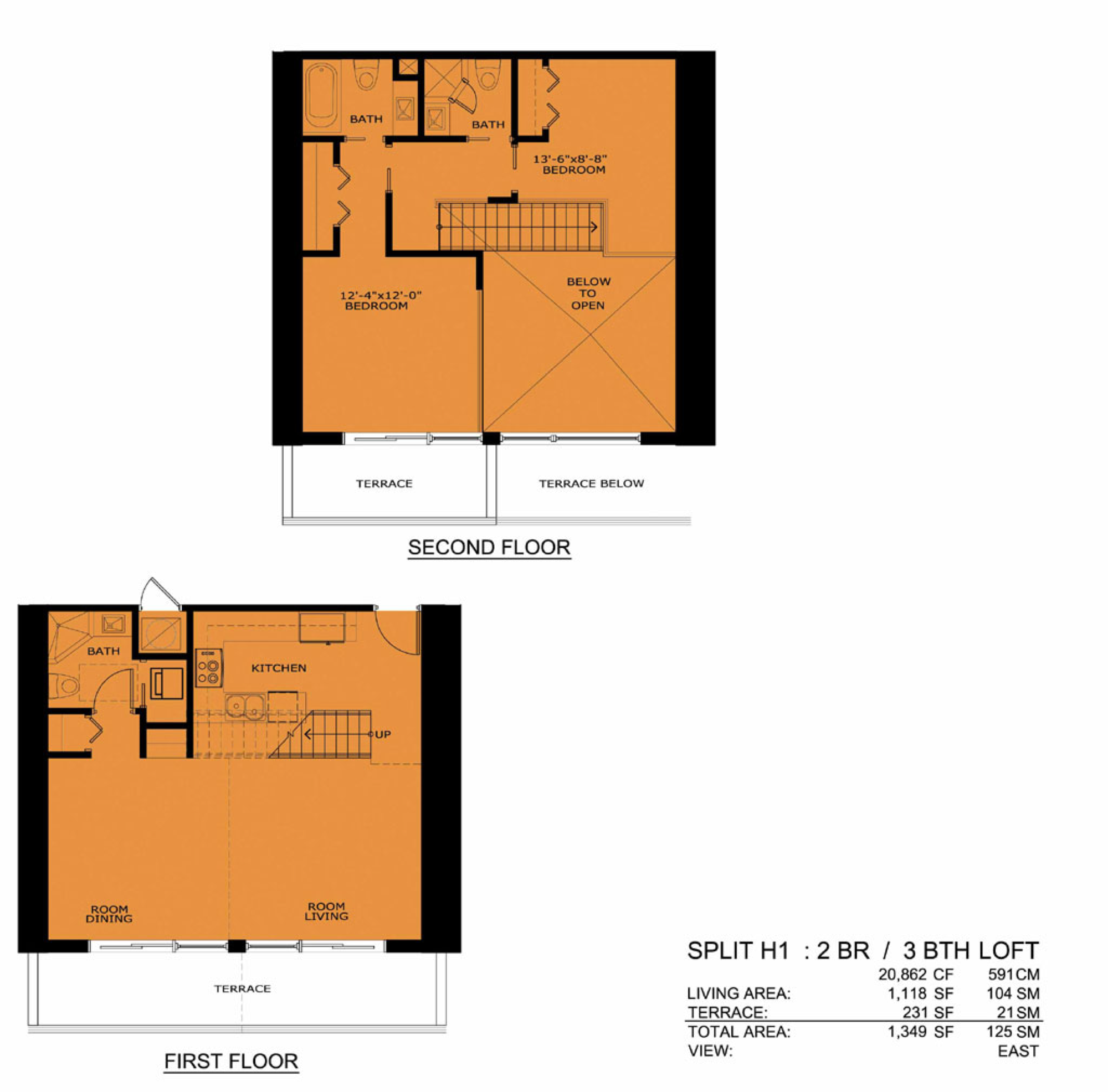 Infinity floorplan H1