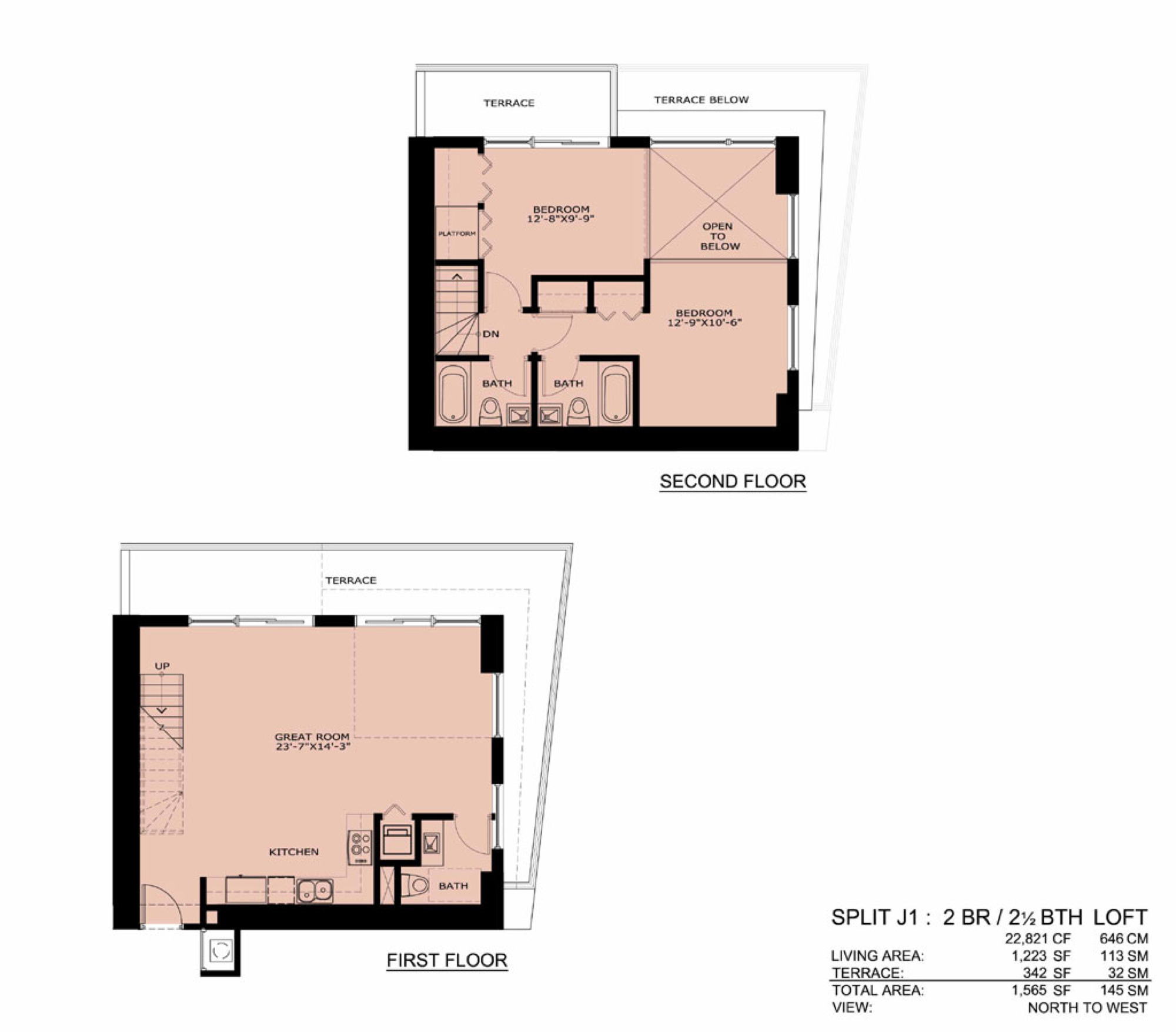 Infinity floorplan J1