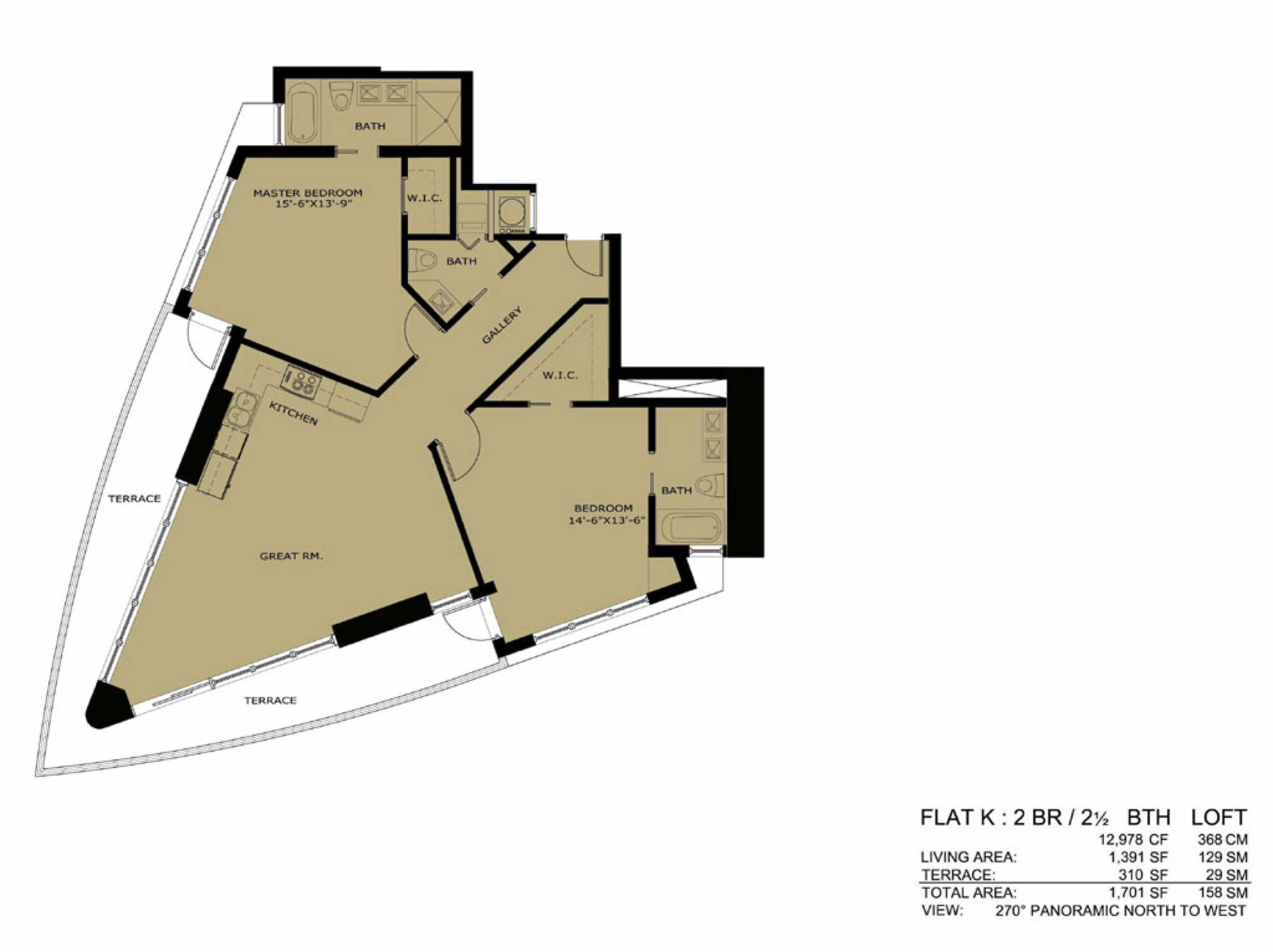 Infinity floorplan K