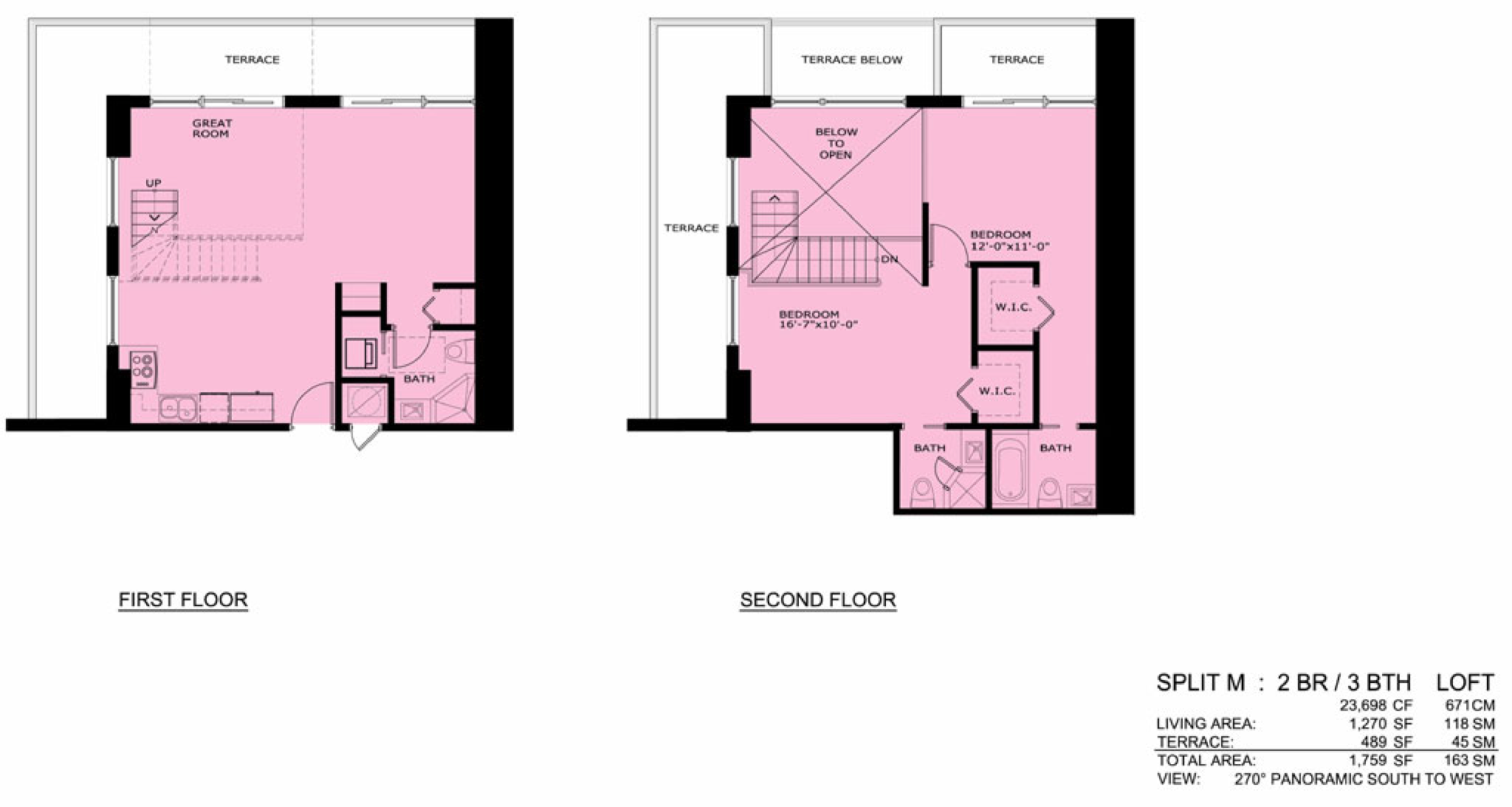 Infinity floorplan M