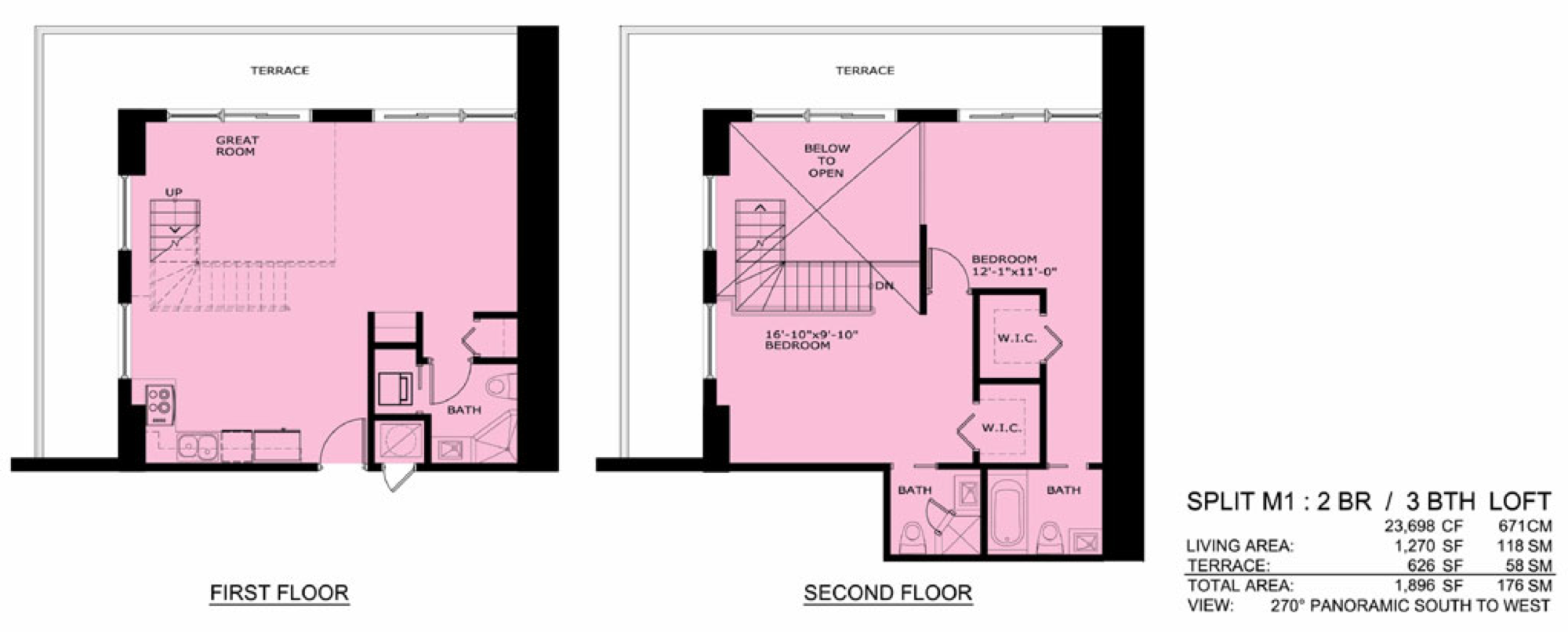 Infinity floorplan M1