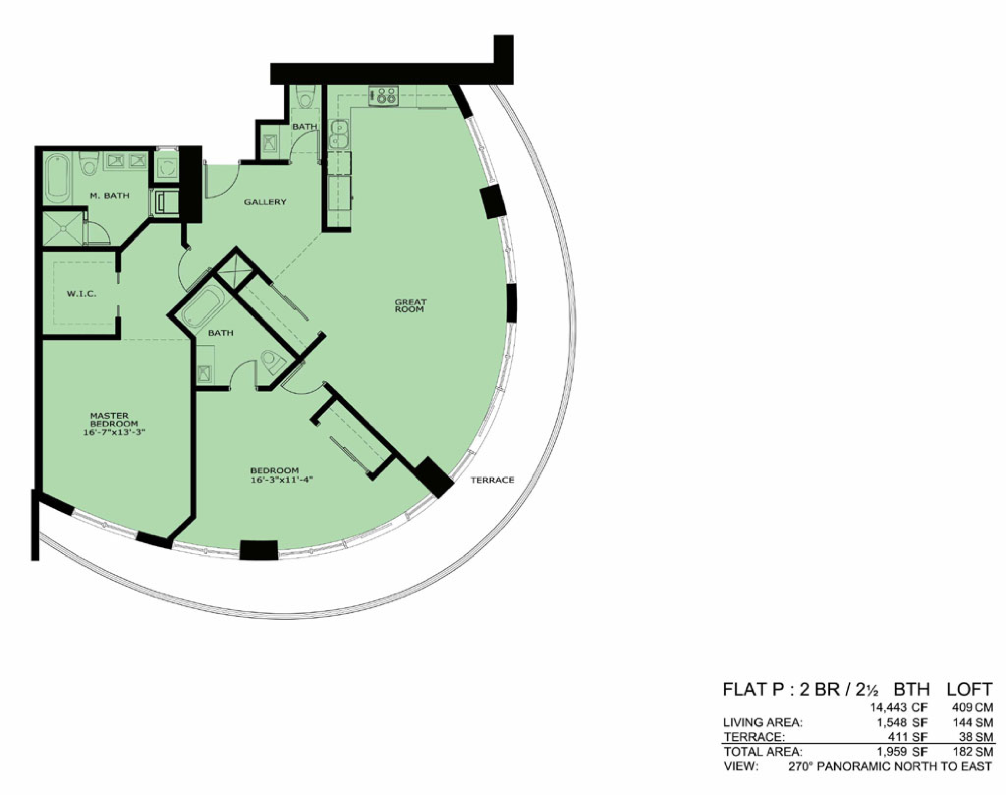 Infinity floorplan P
