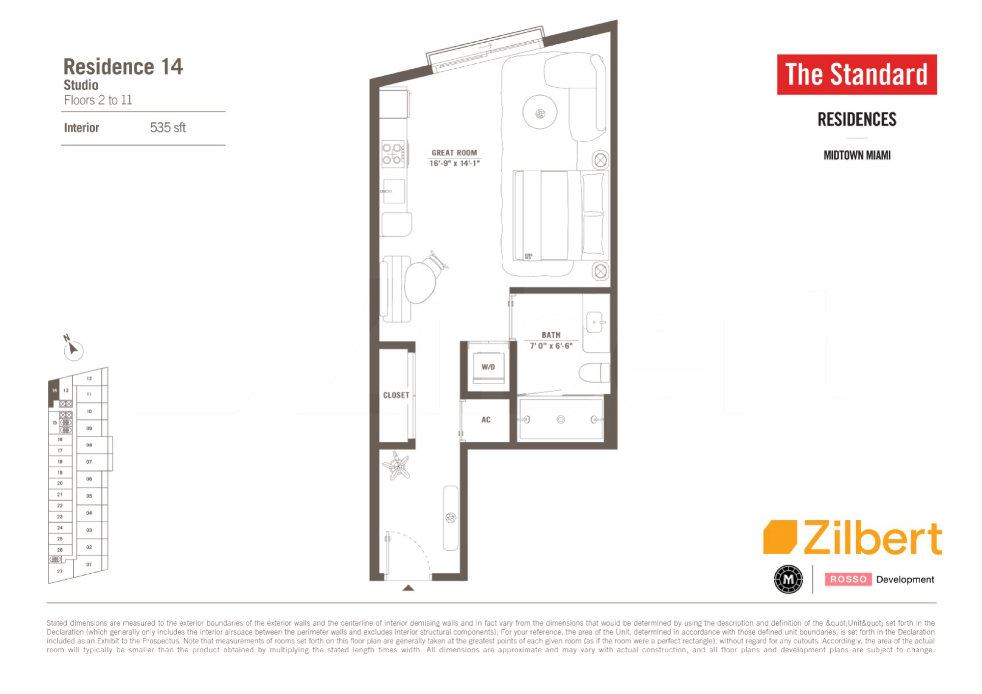 The Standard Residences floorplan 14