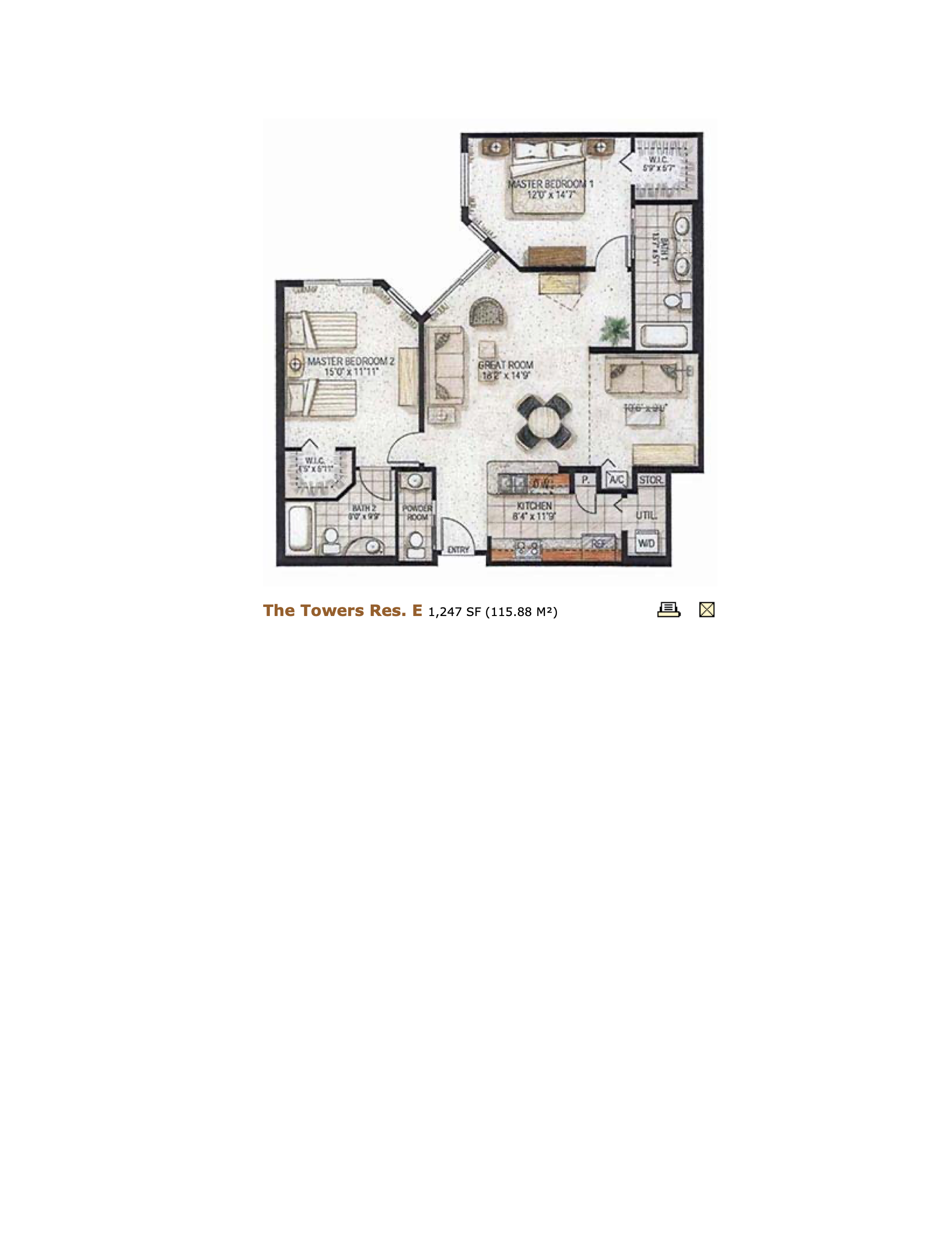 Cosmopolitan Towers floorplan E