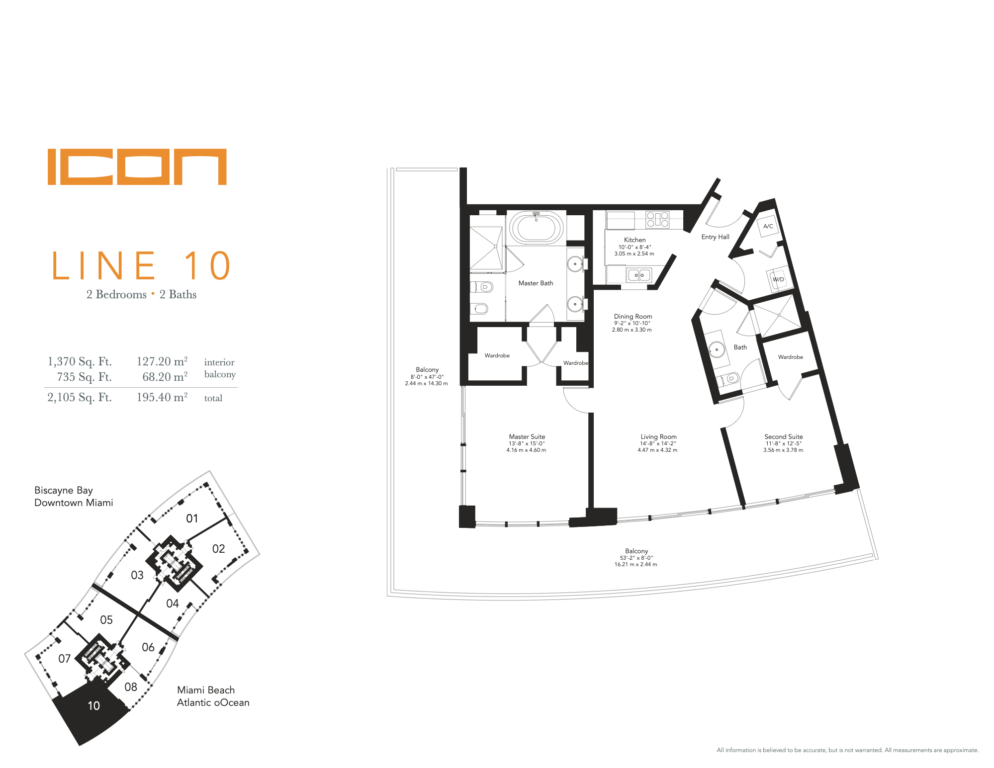 Floorplan K, ICON South Beach unit 910