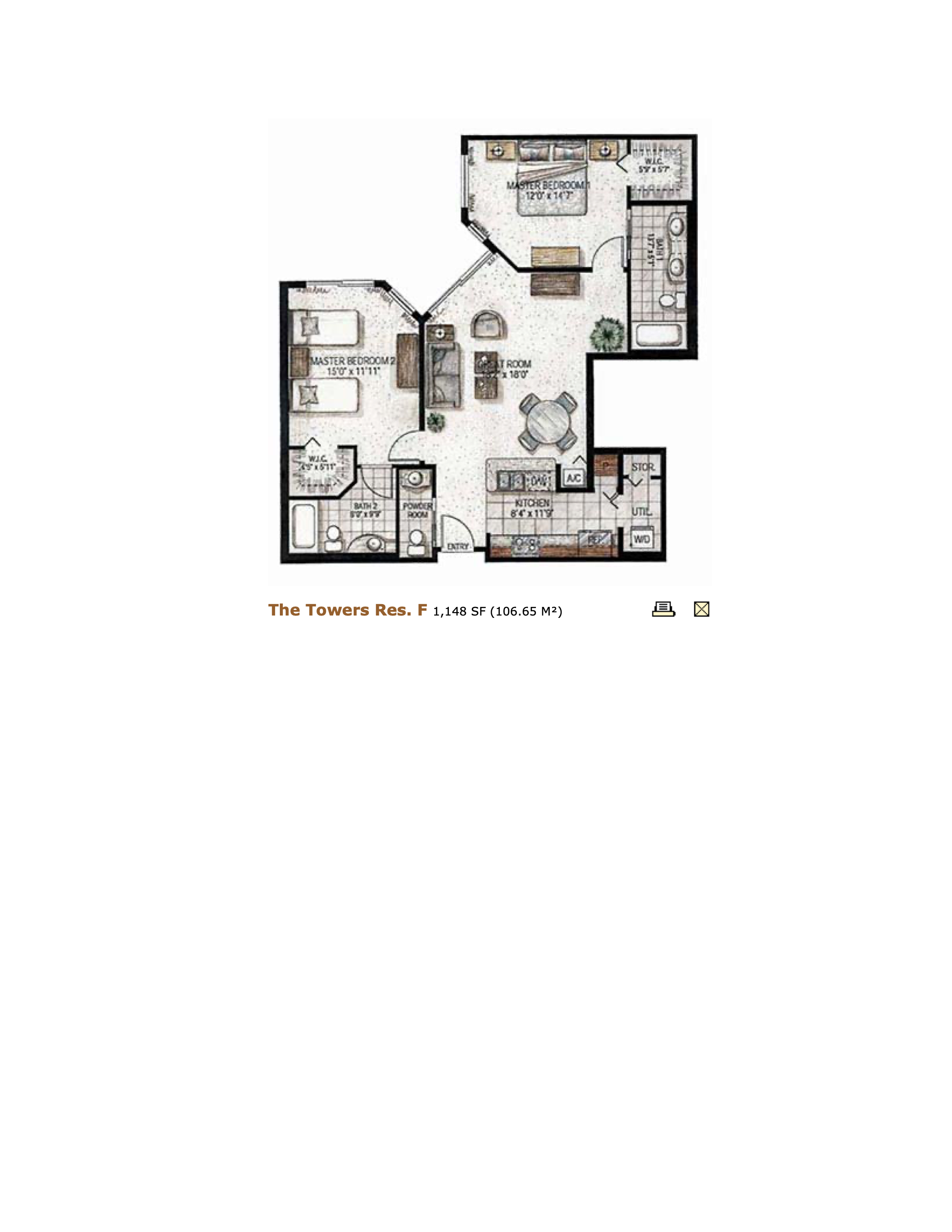Cosmopolitan Towers floorplan F